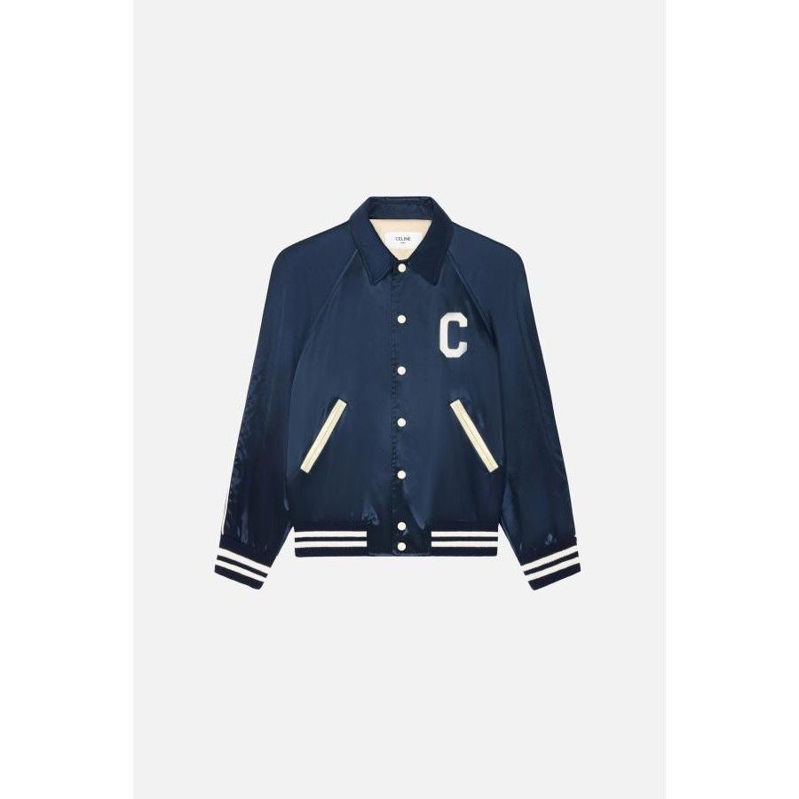 Celine CELINE Teddy Satin Nylon Blue Jacket New & Authentic (Men's Size US M / EU 48-50 / 2 - 1 Preview