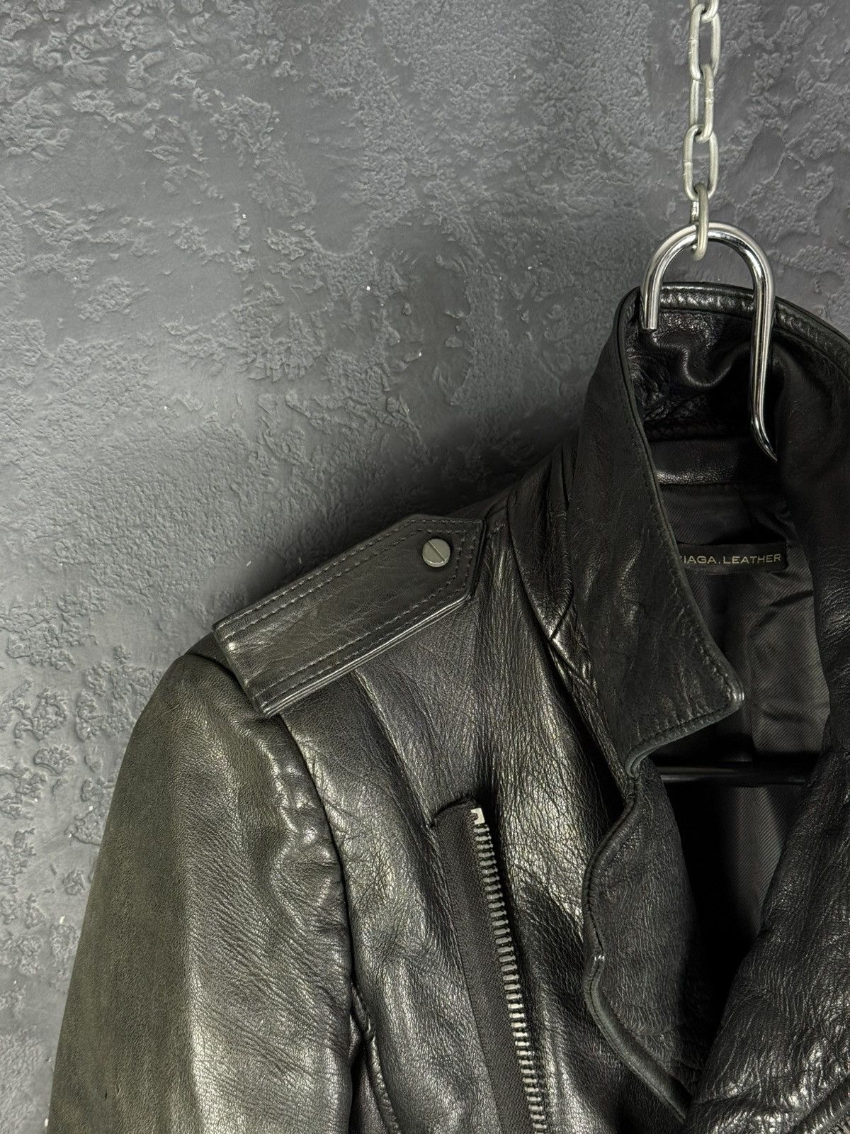 Balenciaga Balenciaga Vintage Women’s Biker Leather Jacket Size S / US 4 / IT 40 - 8 Thumbnail