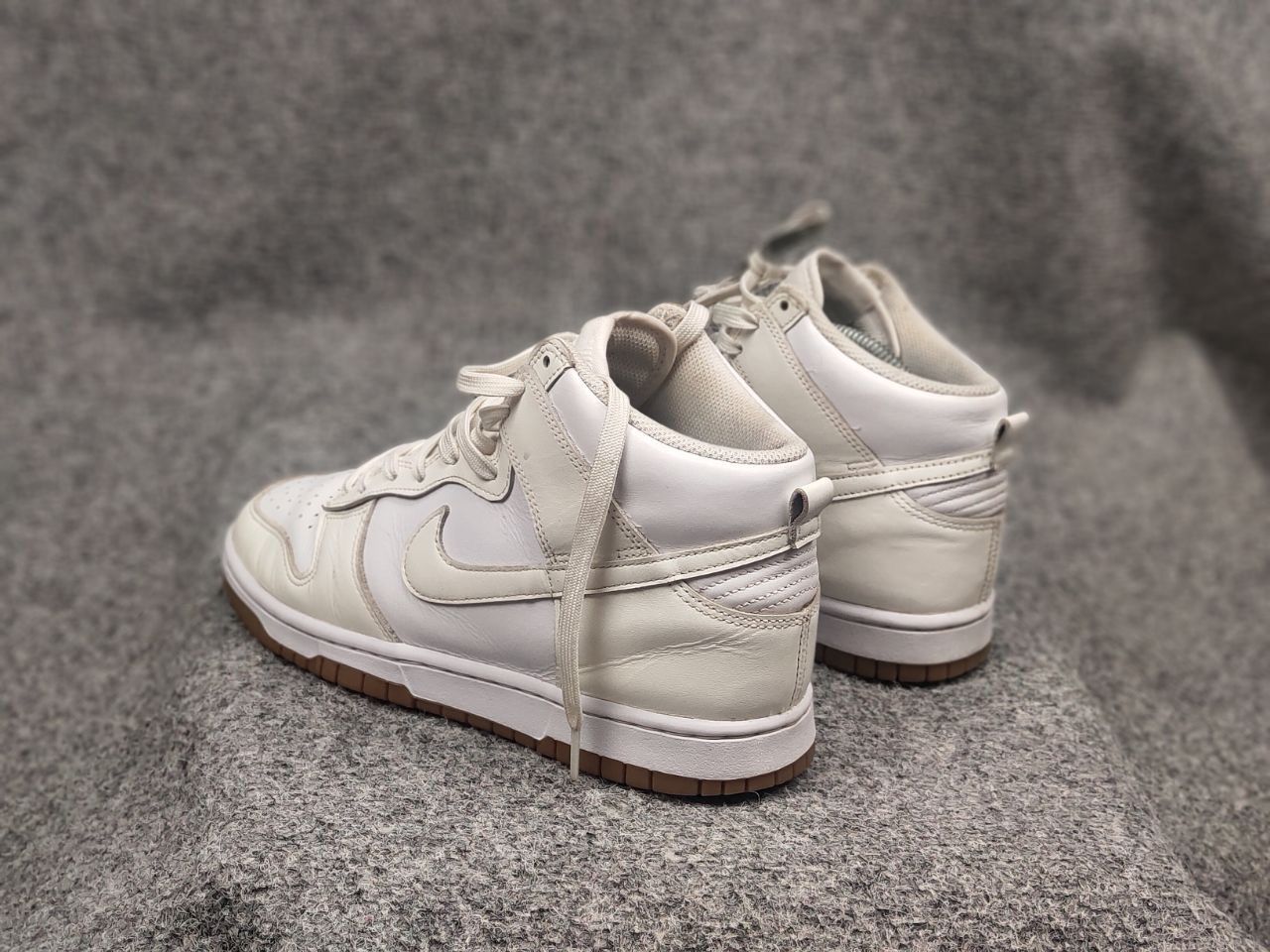 Nike Nike Dunk High Sail Gum Leather White Sneakers Vintage Style Size US 7.5 / EU 40-41 - 14 Thumbnail
