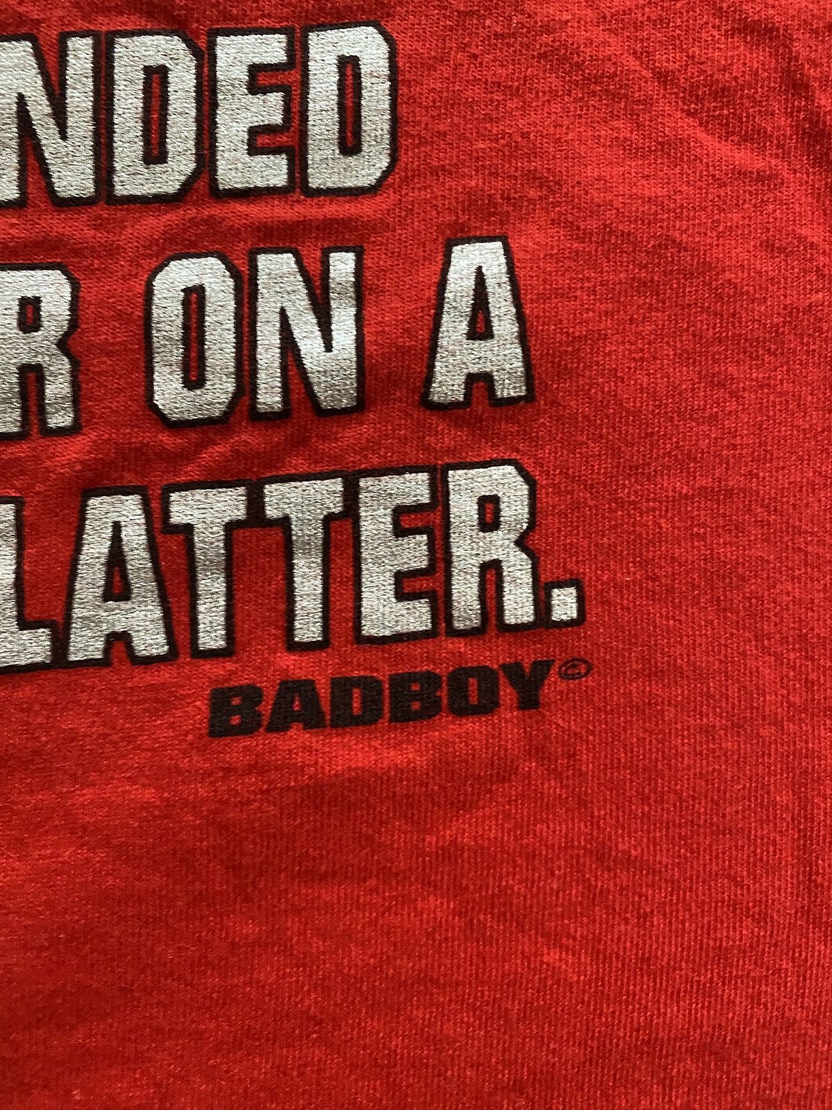 Vintage Vintage 90’s Bad Boy Victory Isn’t Handed Red Tee Size US L / EU 52-54 / 3 - 14 Thumbnail