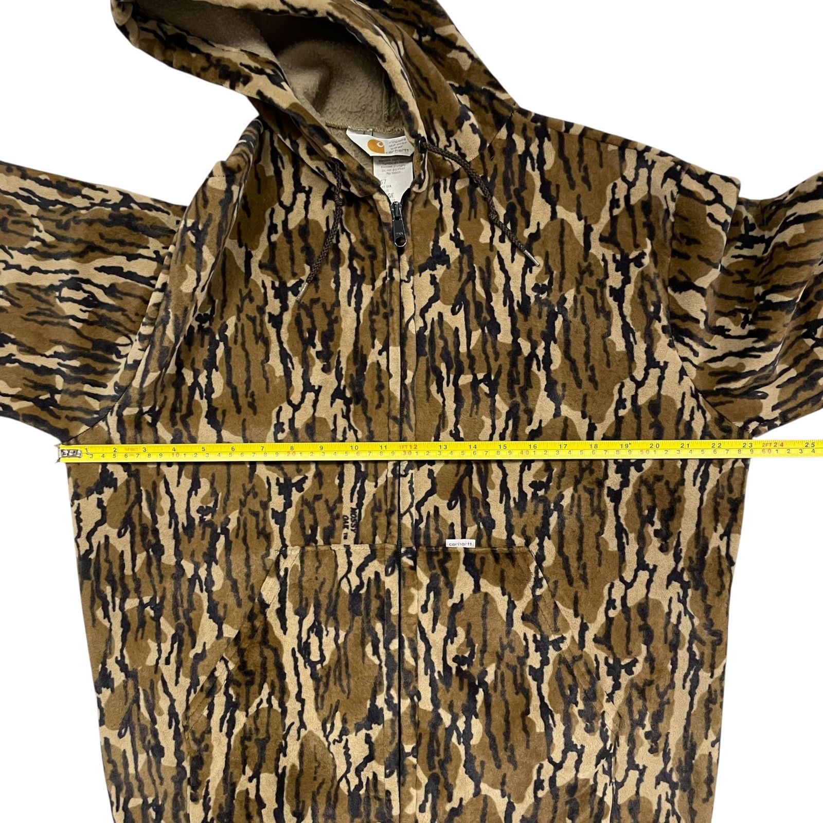 Carhartt RARE VTG 90s MOSSY OAK CAMO VELOUR FULL ZIP HOODED JACKET L Size US L / EU 52-54 / 3 - 8 Thumbnail