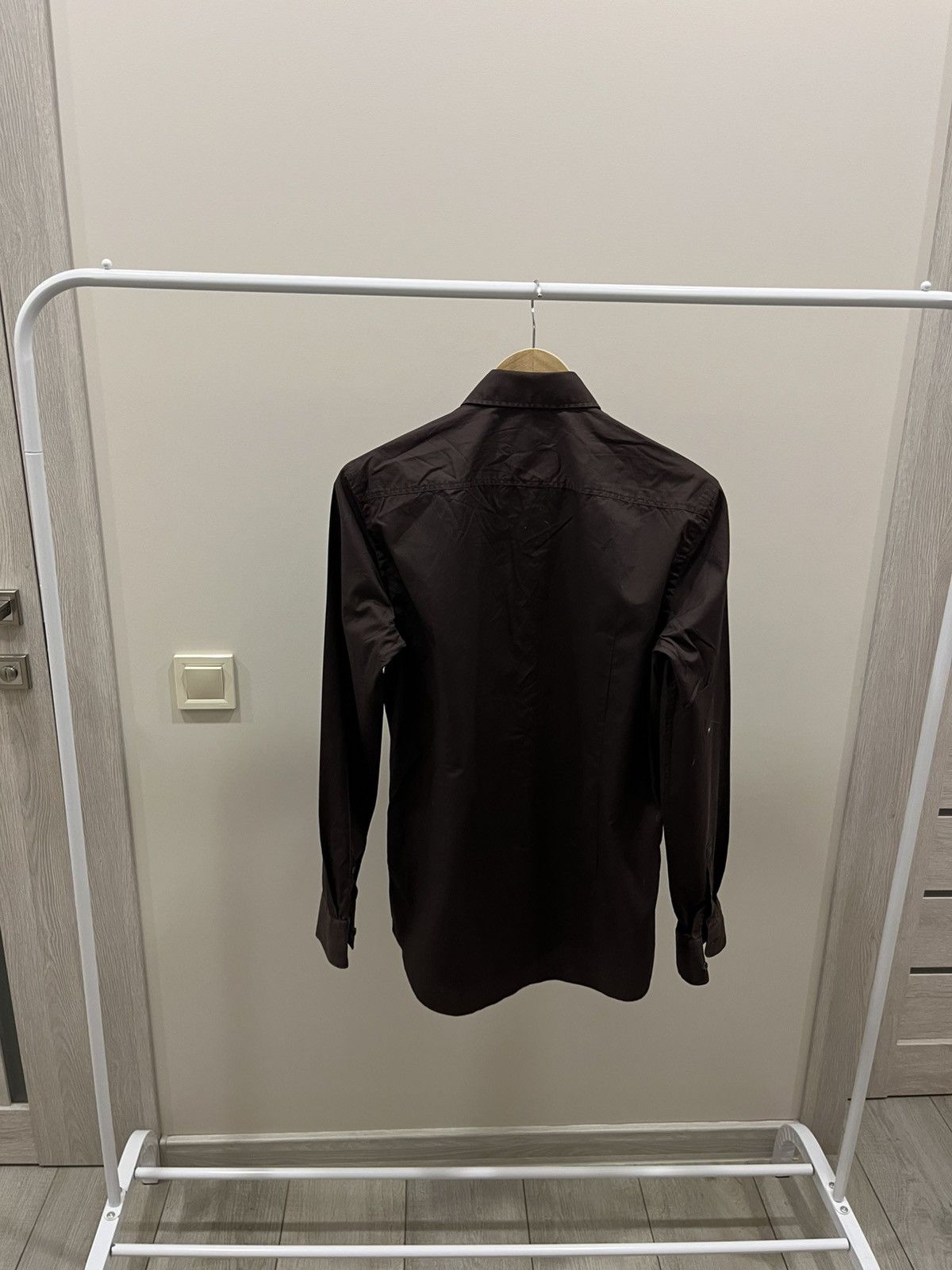 Japanese Brand Hugo Boss Shirt M Brown Button-Up Cotton Twill Casual Size US M / EU 48-50 / 2 - 4 Thumbnail
