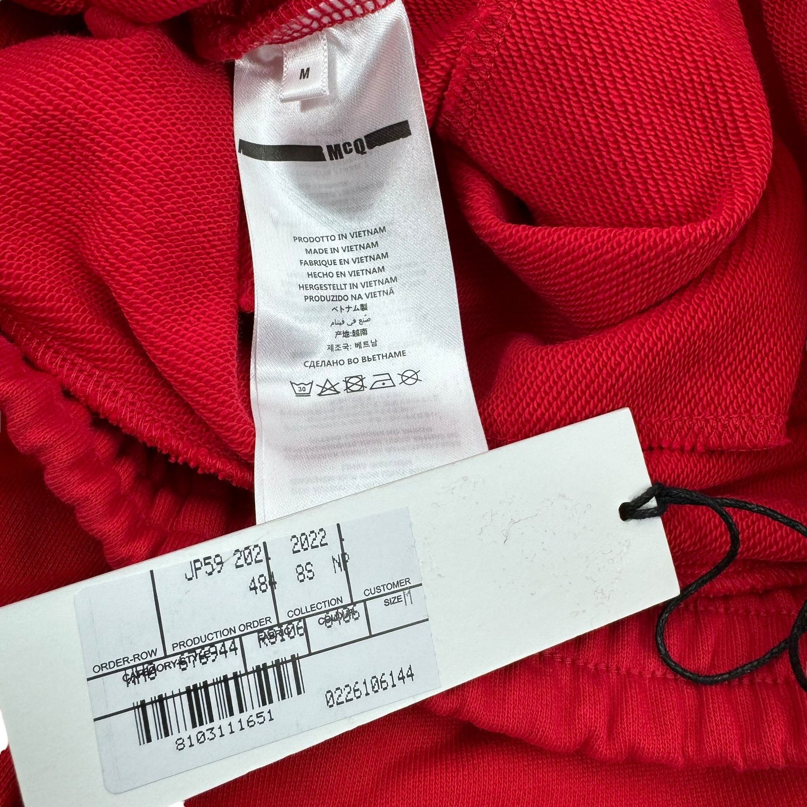 Alexander McQueen New Mcq By Alexander Mcqueen Joggers Sweatpants Cotton Red M Size US 32 / EU 48 - 9 Thumbnail