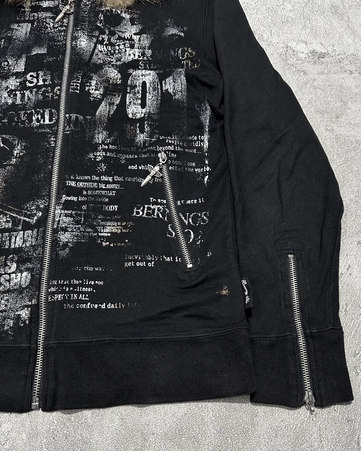 BERNINGS SHO 2000s Bernings Sho Poem Fur Hoodie Ifsixwasnine Lgb Style Size US S / EU 44-46 / 1 - 3 Thumbnail