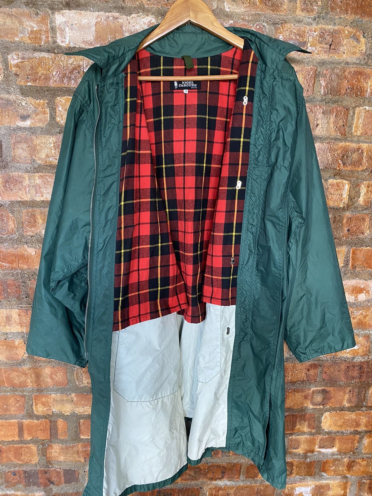 Nigel Cabourn 90s Nigel Cabourn Raincoat tartan lining Size US L / EU 52-54 / 3 - 13 Thumbnail