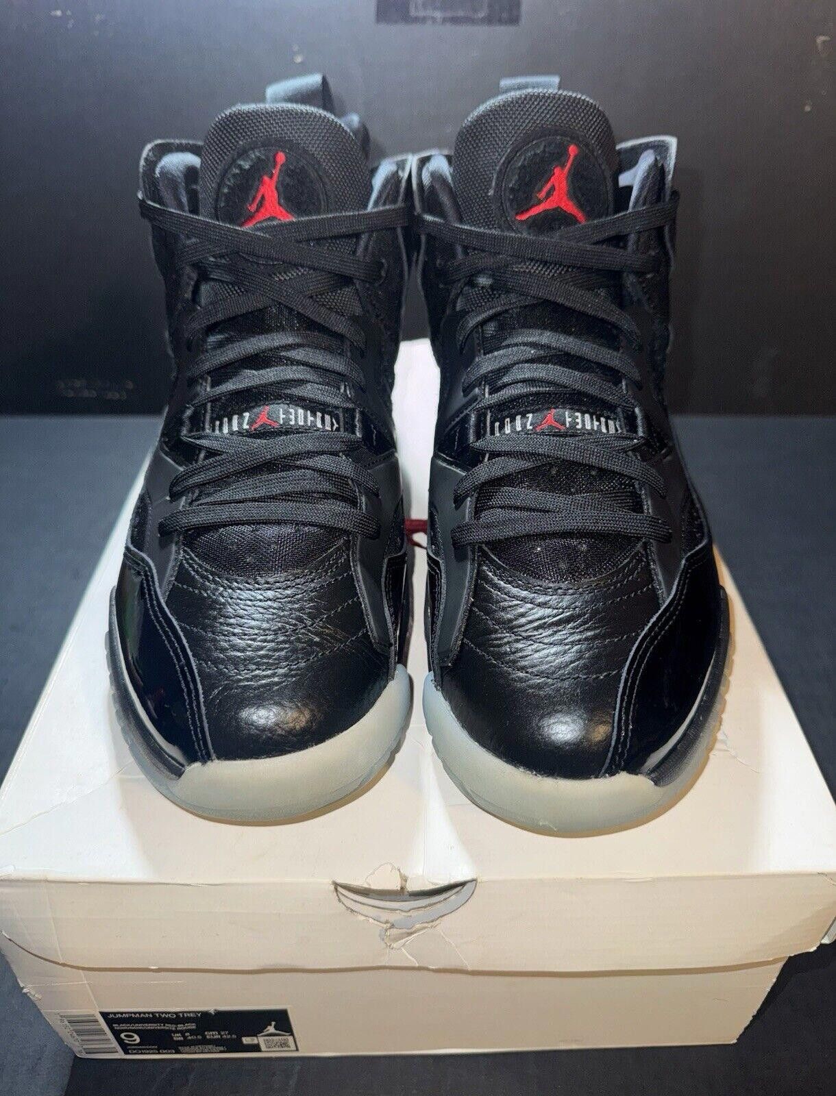 Jordan Brand Nike Jordan Jumpman 2 Trey Black Red DO1925-003 Sz 9 OG BOX Size US 9 / EU 42 - 3 Thumbnail