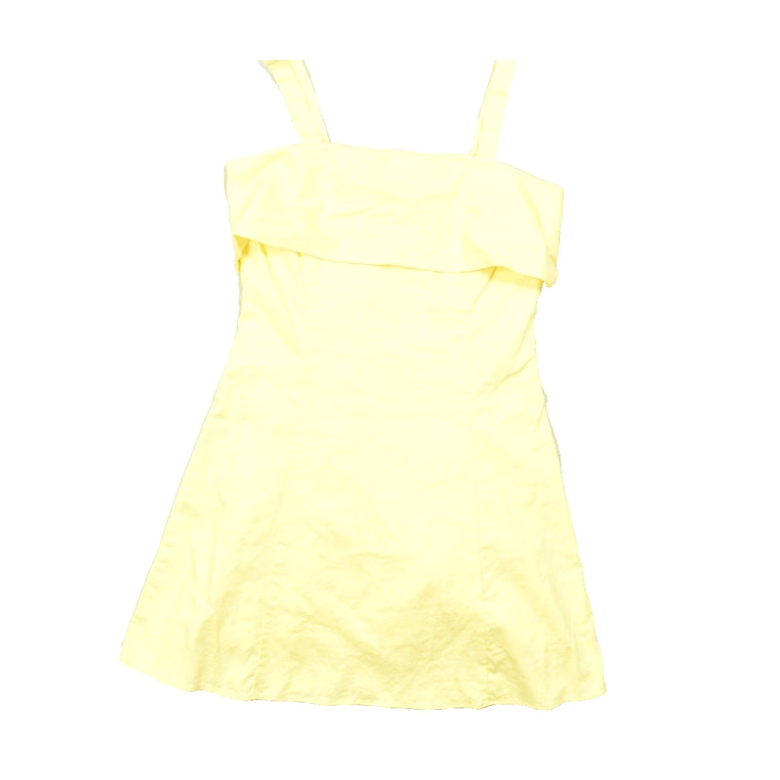Banana Republic Women Dress Size 4 Yellow Linen Blend Mini Sleeveless Fit  Flare - wpequipmentugltd.com