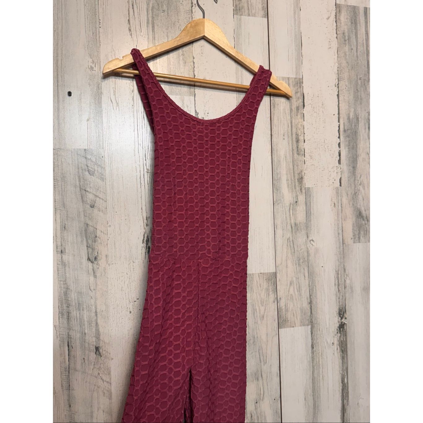 Other Rose Textured Honeycomb Jumpsuit S/M Size 28" / US 6 / IT 42 - 4 Thumbnail