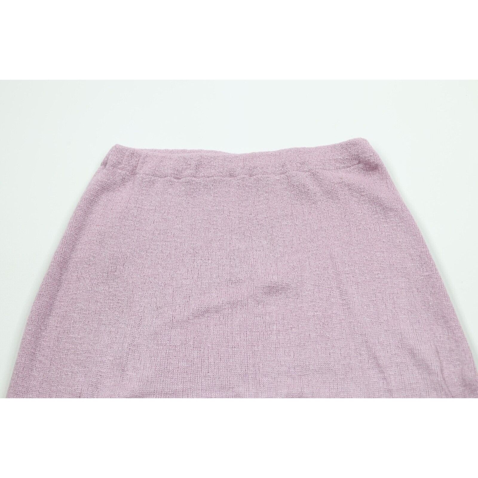 Vintage Vintage 70s Streetwear Blank Knit Skirt Lilac Purple Size 28" / US 6 / IT 42 - 2 Thumbnail