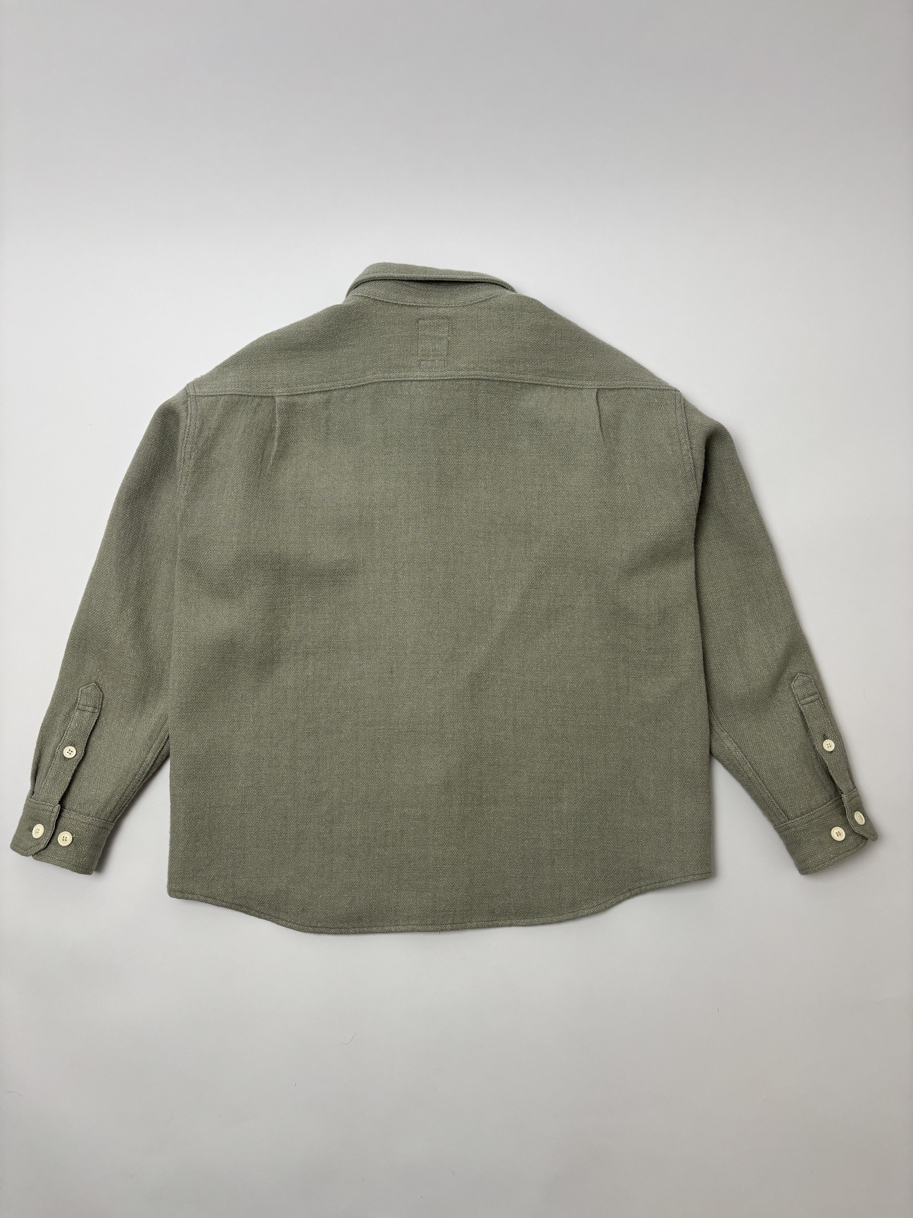 Visvim Visvim Lumber L/S Shirt Light Green Wool Linen Size US L / EU 52-54 / 3 - 12 Thumbnail