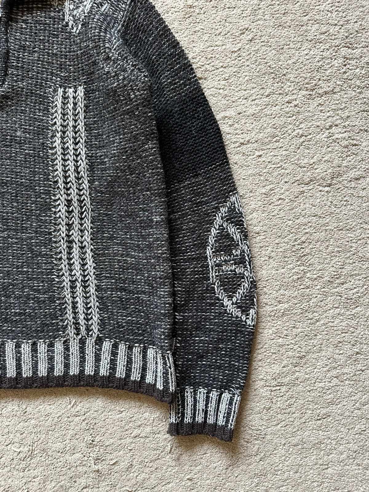 Versace 2000s Versace Heavy Cable Knitted Sweater Size US L / EU 52-54 / 3 - 2 Thumbnail