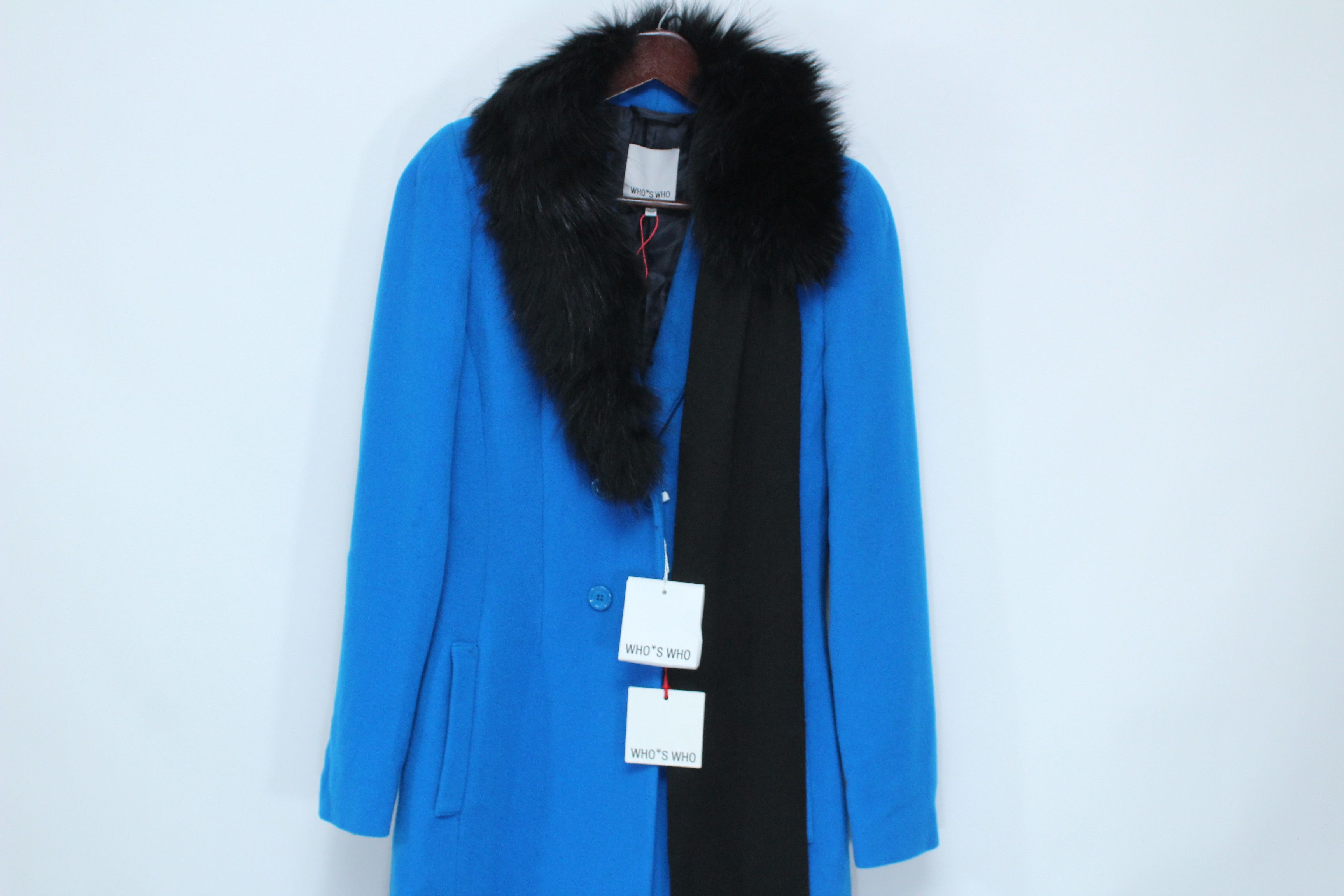 Other Who's Who Coat Wool Fur Womens Size 42 Hype Rare Size M / US 6-8 / IT 42-44 - 1 Thumbnail