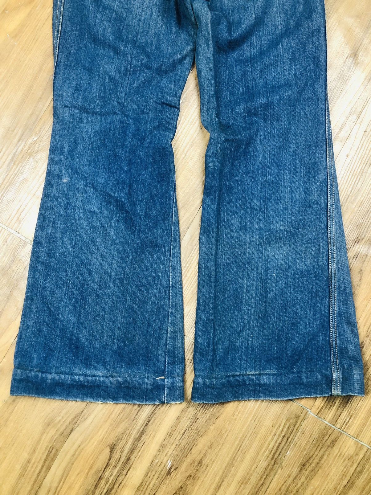 Beauty Beast Rare Vintage Heddon 70s Bell Bottom Flare Jeans (40) Size 32" / US 10 / IT 46 - 12 Thumbnail