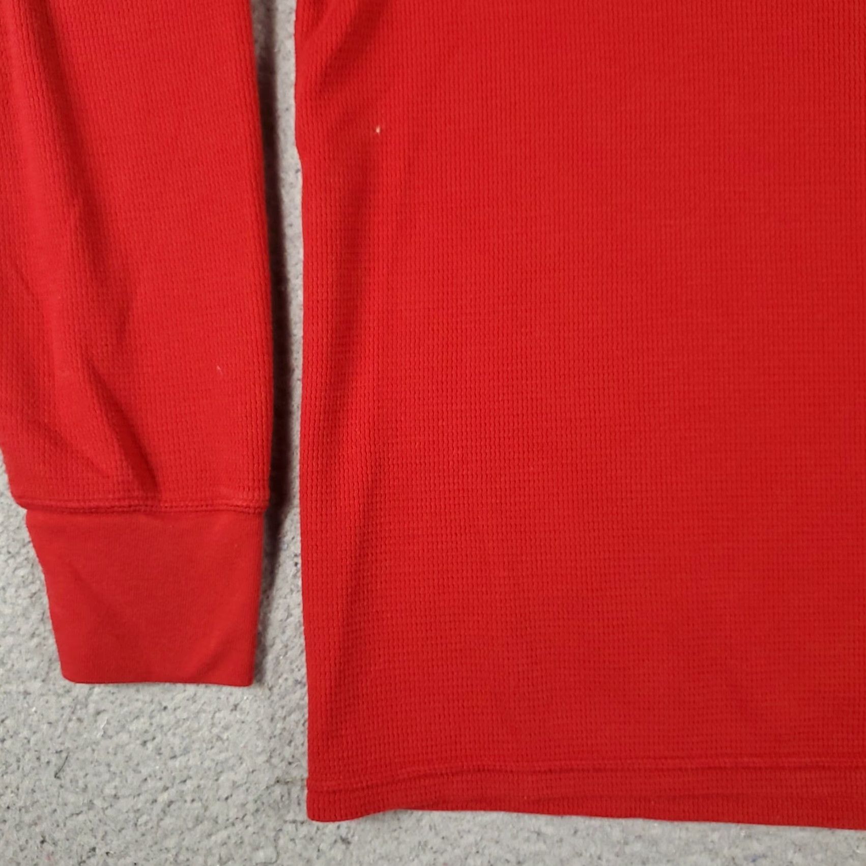 Ralph Lauren Ralph Lauren Men's XL Red Thermal Long Sleeve T-Shirt Crew Neck Waffle Knit Size US XL / EU 56 / 4 - 4 Thumbnail