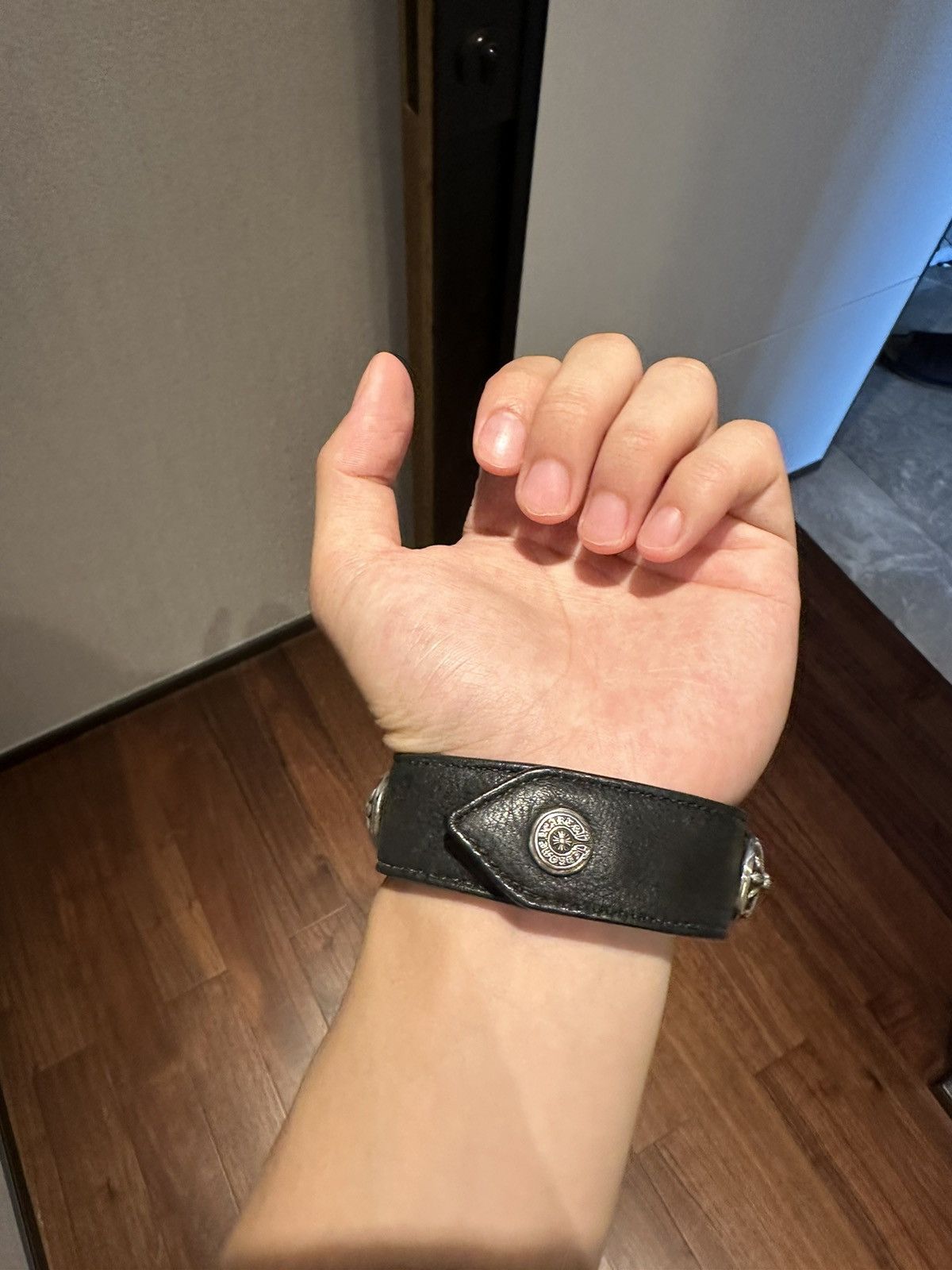 Chrome Hearts Chrome Hearts Wide Cross Leather Bracelet Size ONE SIZE - 3 Thumbnail