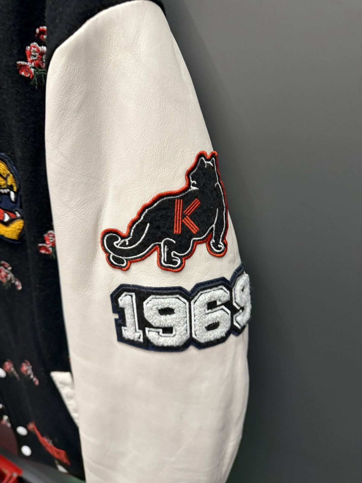 Kenzo Kenzo Multicolor Leather Tiger Varsity Jacket Size US M / EU 48-50 / 2 - 5 Thumbnail