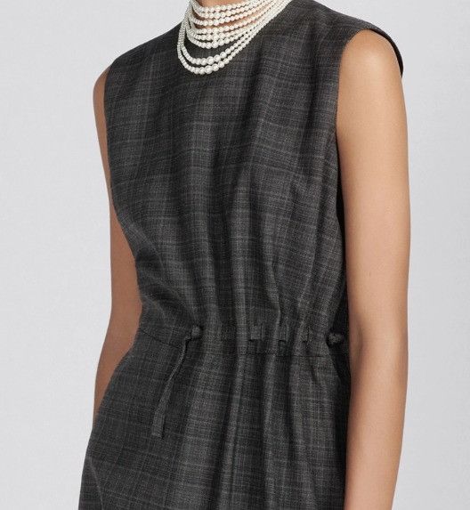 Dior o1w1db10824 Flared Mid-Length Dress in Grey | Grailed