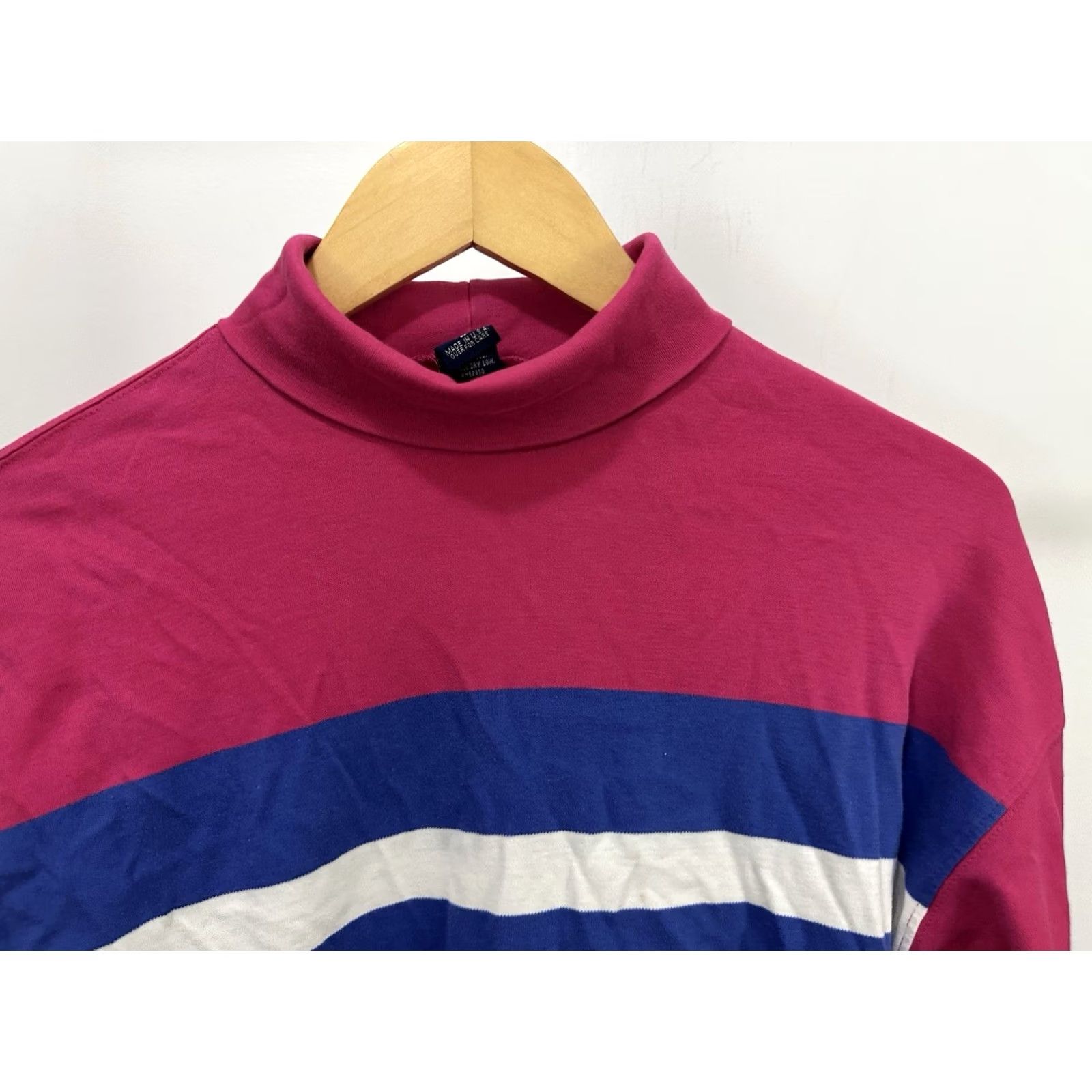 Lands' End VTG Lands End Women's Color Block Striped Turtleneck Shirt L USA Size L / US 10 / IT 46 - 4 Thumbnail
