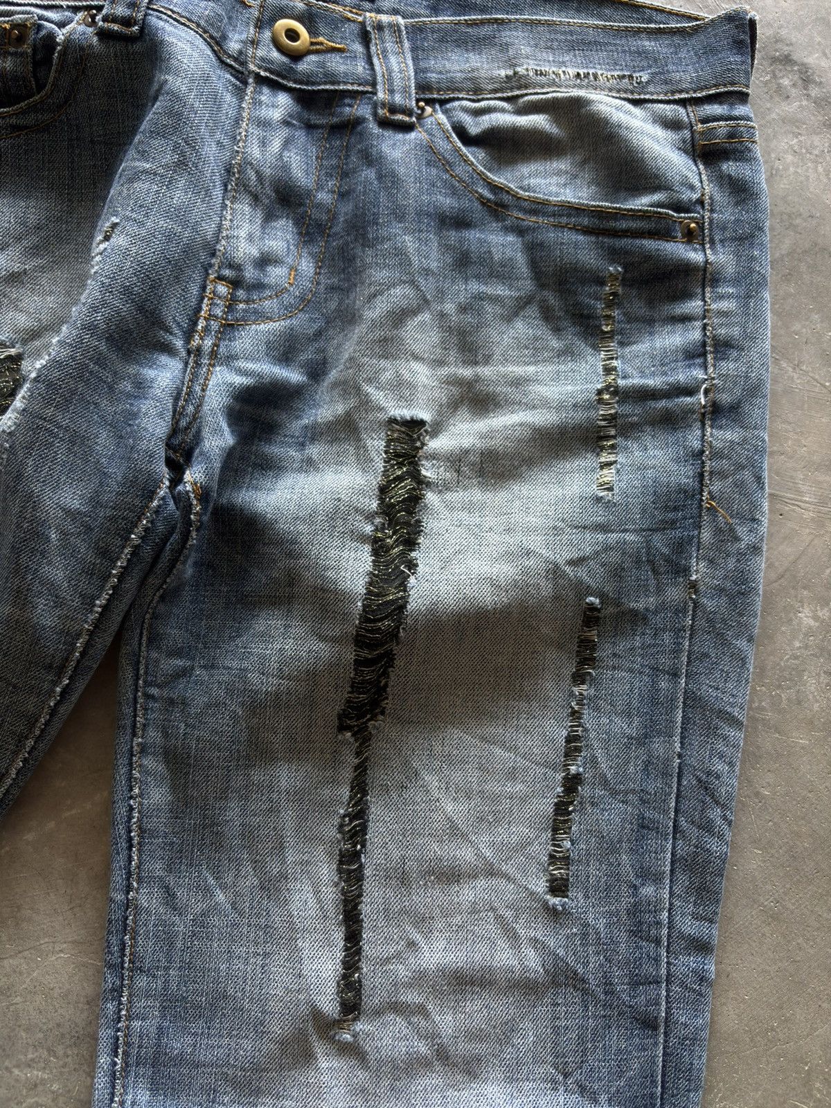 Hysteric Glamour KUI distressed japanese denim washed punk grunge style Size US 32 / EU 48 - 10 Thumbnail