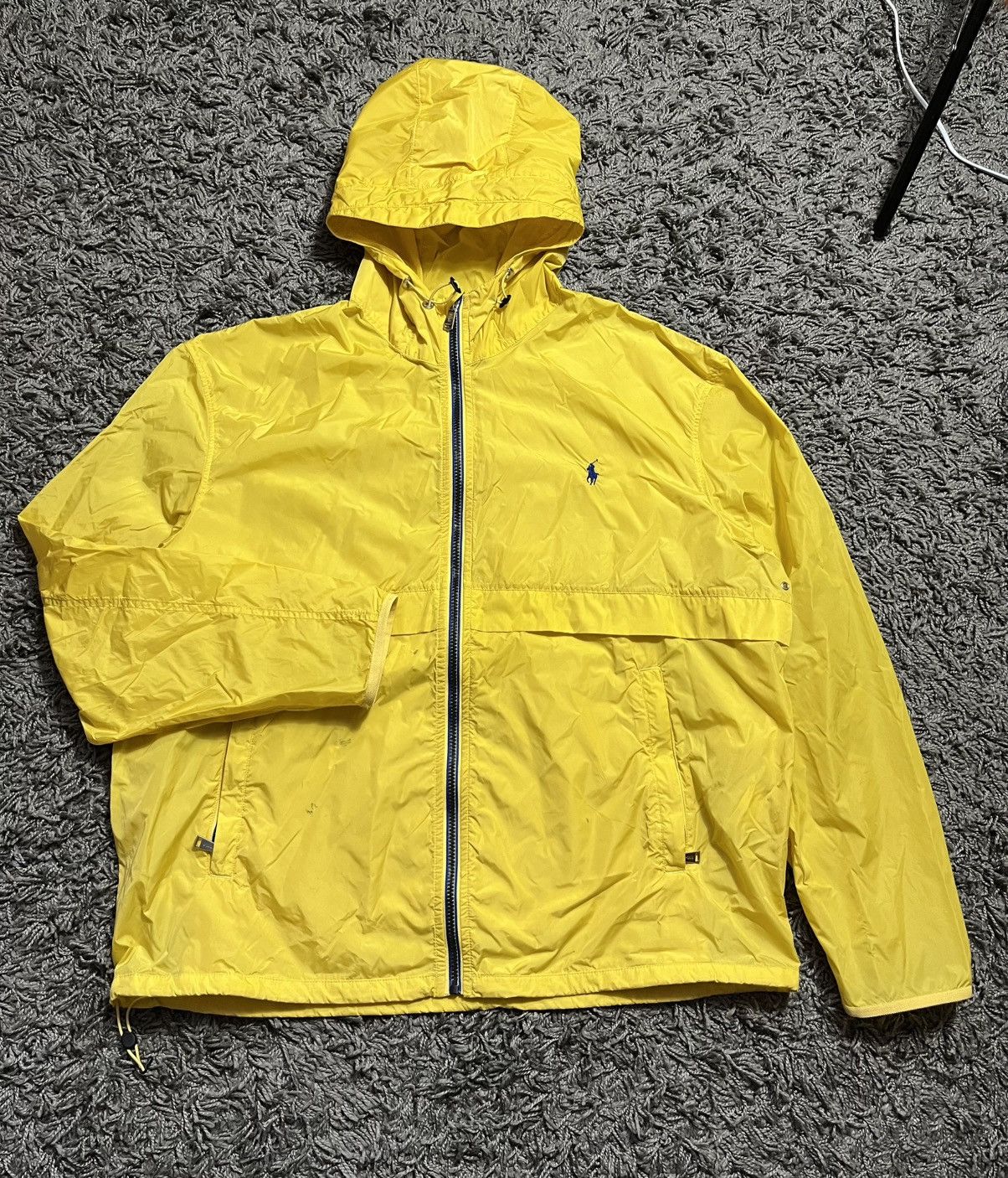 Ralph Lauren RALPH LAUREN NYLON HOODED LIGHT RAIN JACKET YELLOW XXL SIZE Size US XXL / EU 58 / 5 - 1 Thumbnail