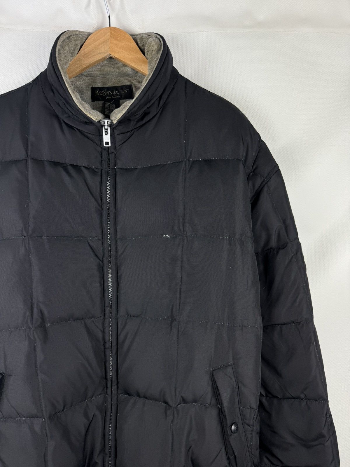 Yves Saint Laurent VTG 90s Yves Saint Laurent YSL Logo Nylon Down Puffer Jacket Size US L / EU 52-54 / 3 - 5 Thumbnail
