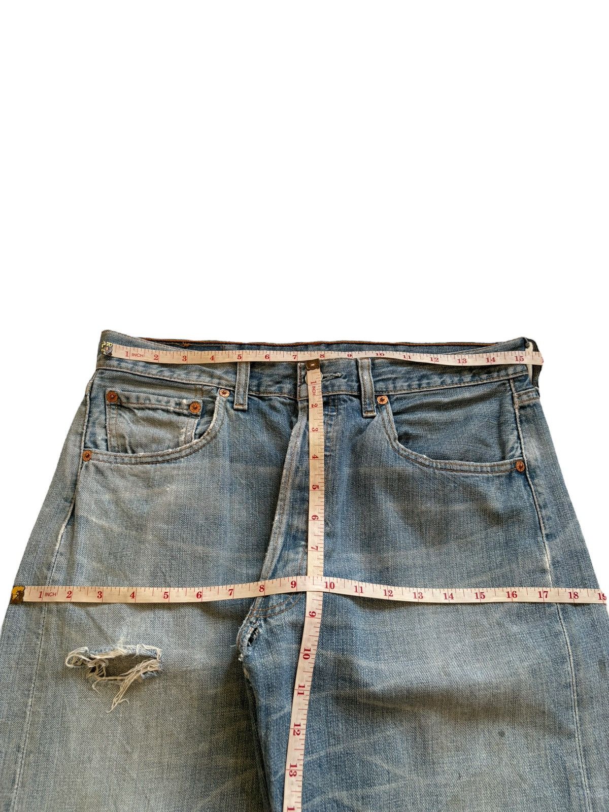 Levi's SALES🔥Vintage 90s Levis 501 Mud Wash Distressed Loose Jeans Size US 31 - 13 Thumbnail