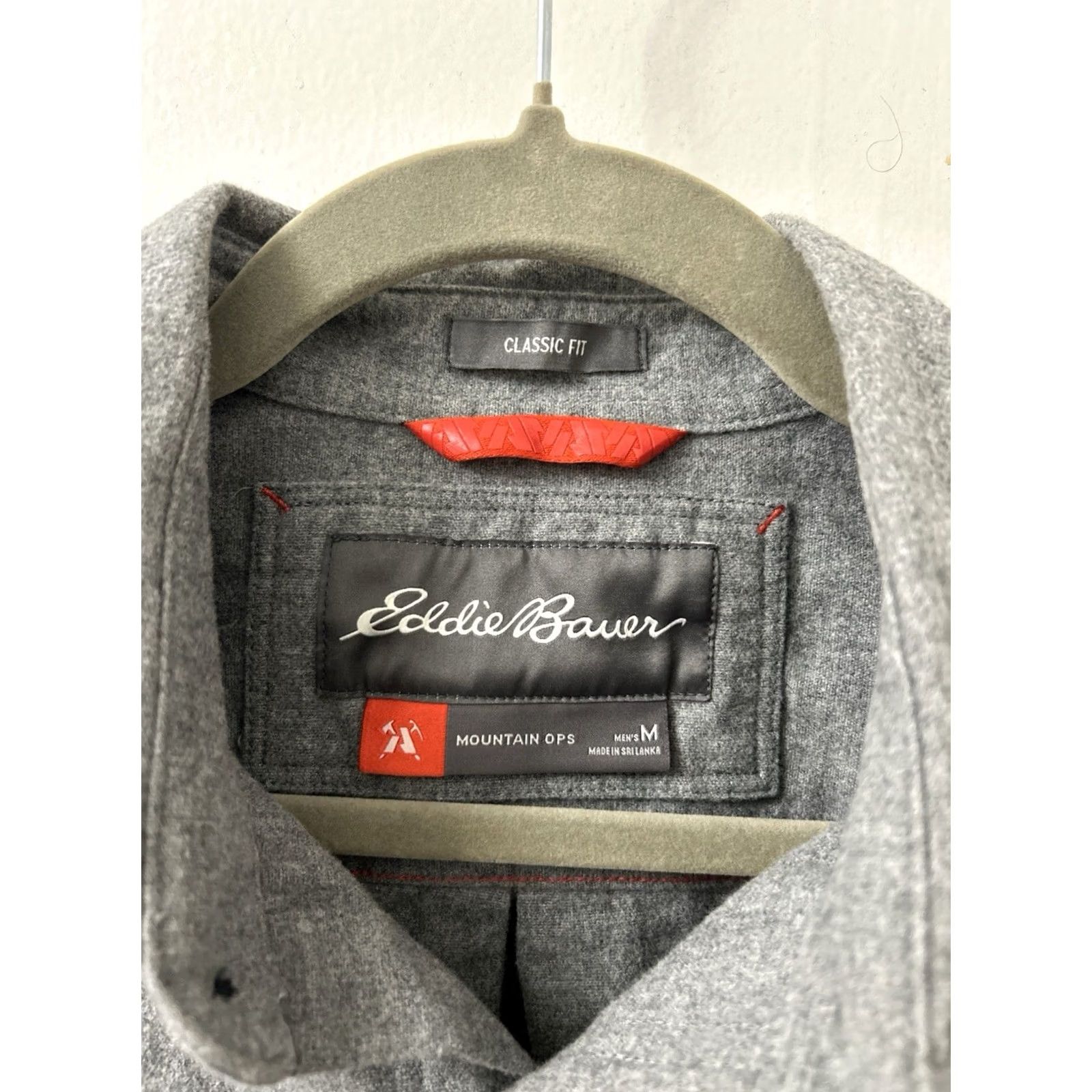 Eddie Bauer Eddie Bauer Mountain Ops Flannel Shirt Mens Medium Gray Classic Fit Button Down Size US M / EU 48-50 / 2 - 6 Thumbnail