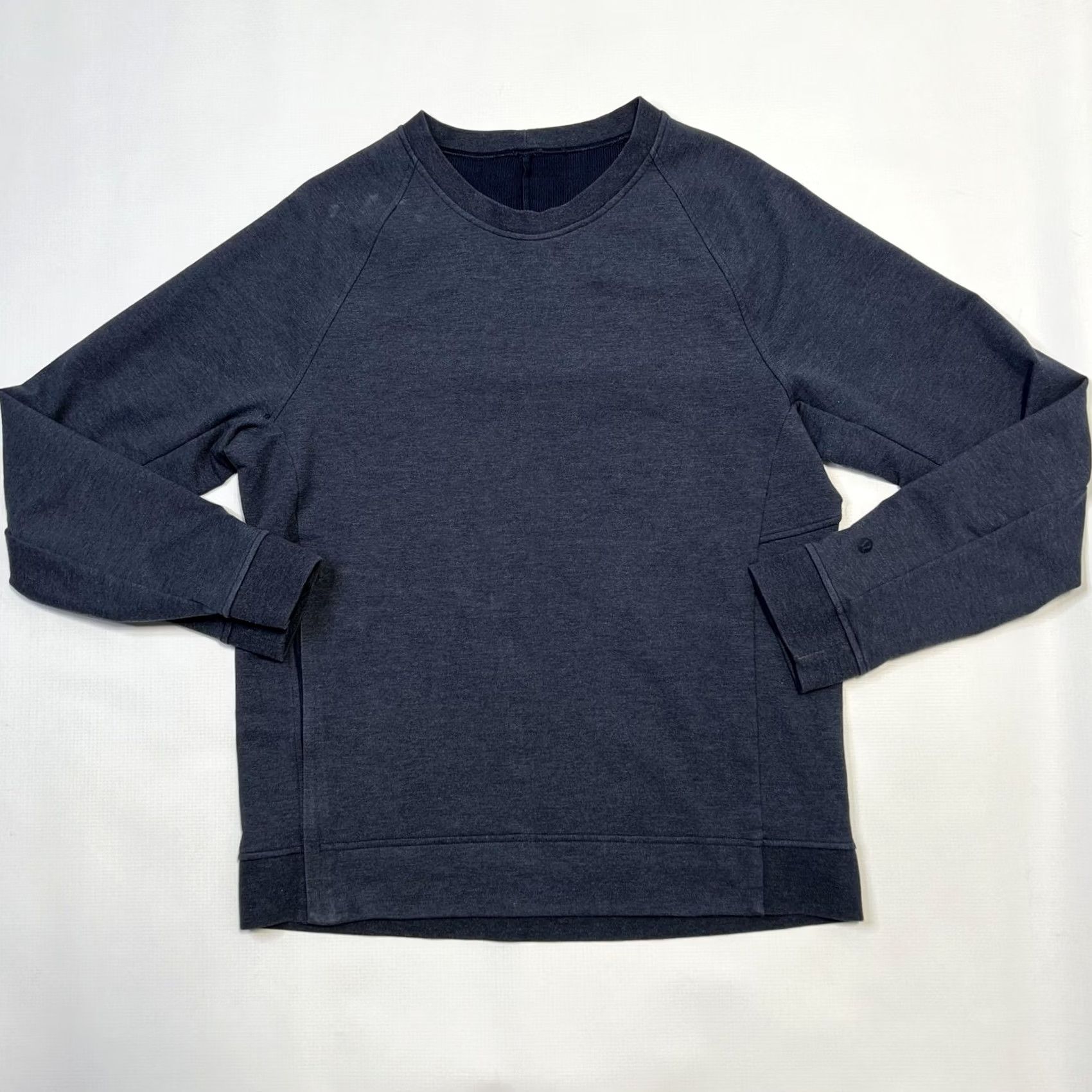 Lululemon Lululemon Mens Pullover City Sweat Crew Zip Pocket Sweatshirt M Blue City Sweat Crew Pullover Hidden Zip Pocket Mens Medium Blue Size US M / EU 48-50 / 2 - 2 Thumbnail