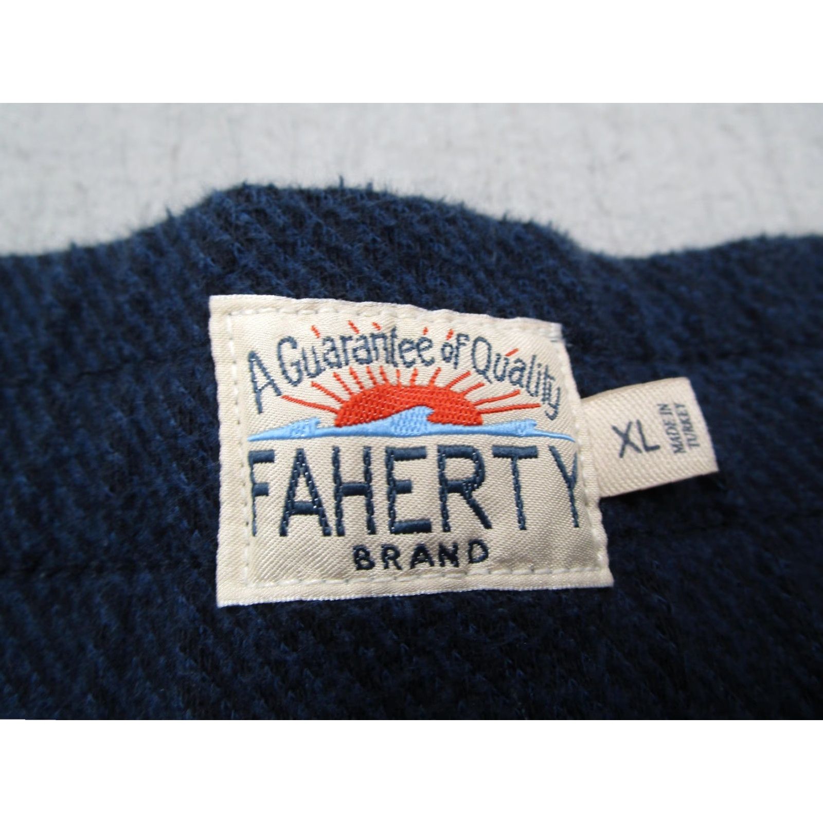 Faherty Faherty Pants Mens XL Navy Blue Organic Cotton Blend Jogger Lounge MBC0060 Size US 36 / EU 52 - 3 Thumbnail