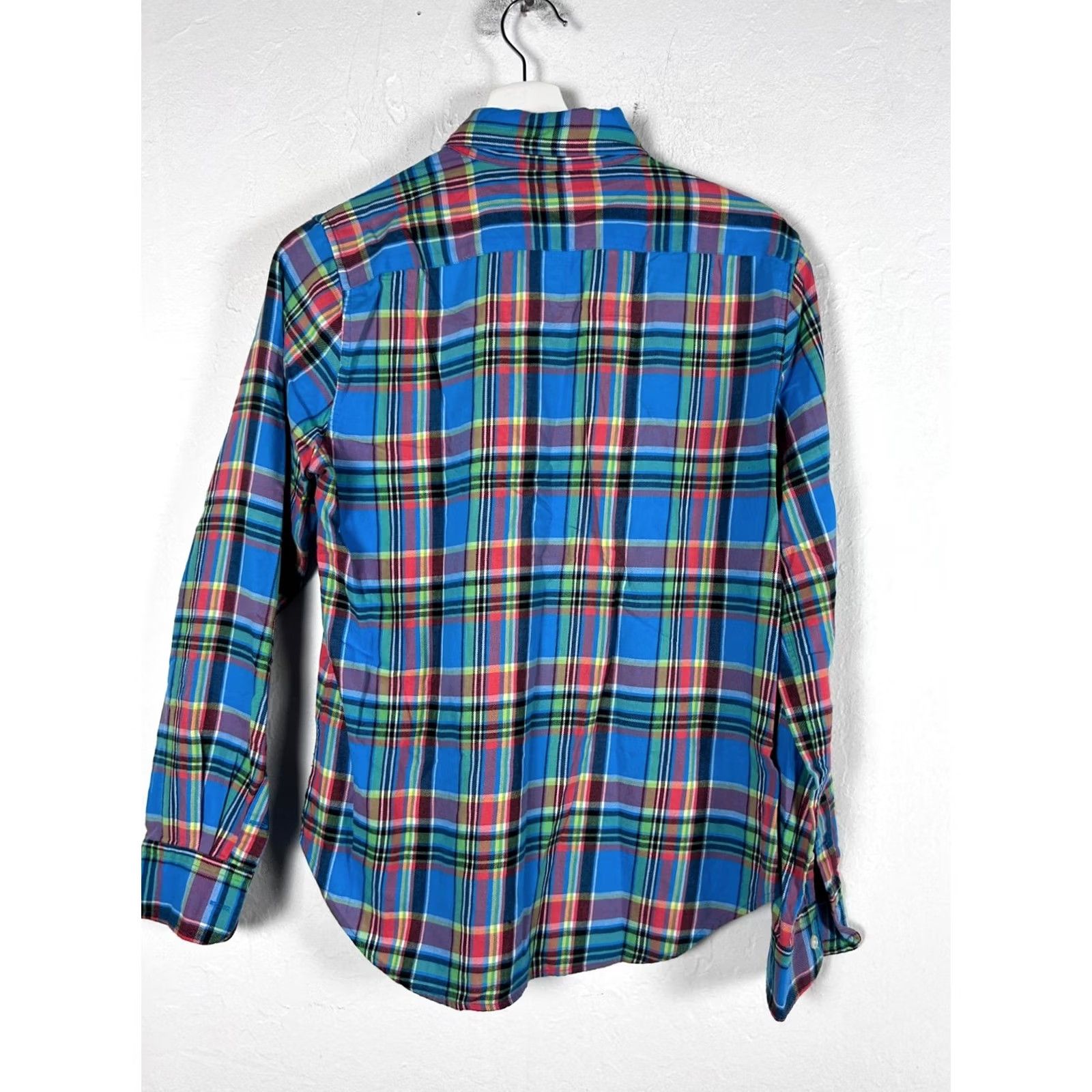 Ralph Lauren Ralph Lauren Womens Button Down Shirt Size 10 Blue Plaid Casual Professional Size L / US 10 / IT 46 - 2 Thumbnail