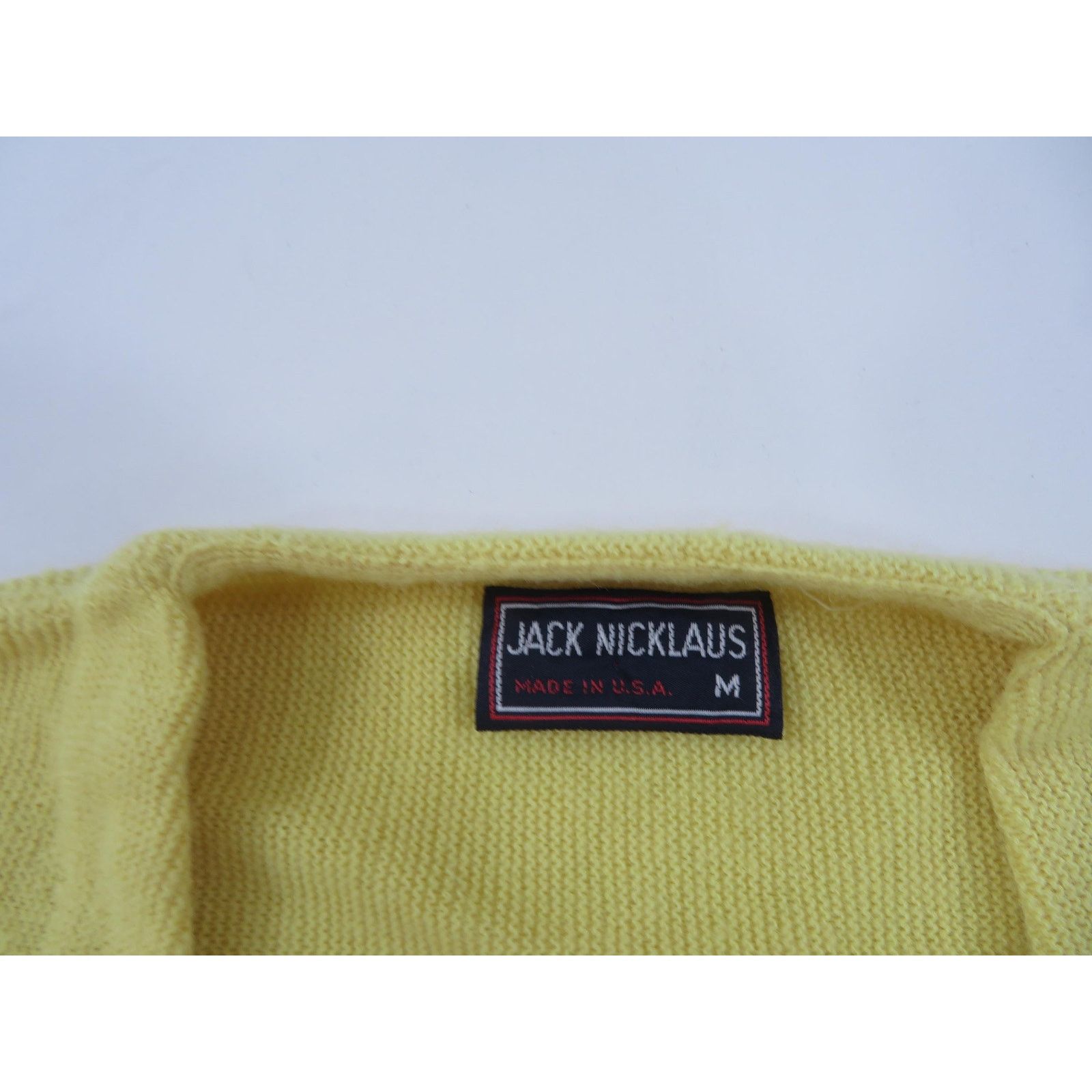 Other Jack Nicklaus Sweater, Golf Classic Yellow Cardigan M 1970s Size US M / EU 48-50 / 2 - 3 Thumbnail