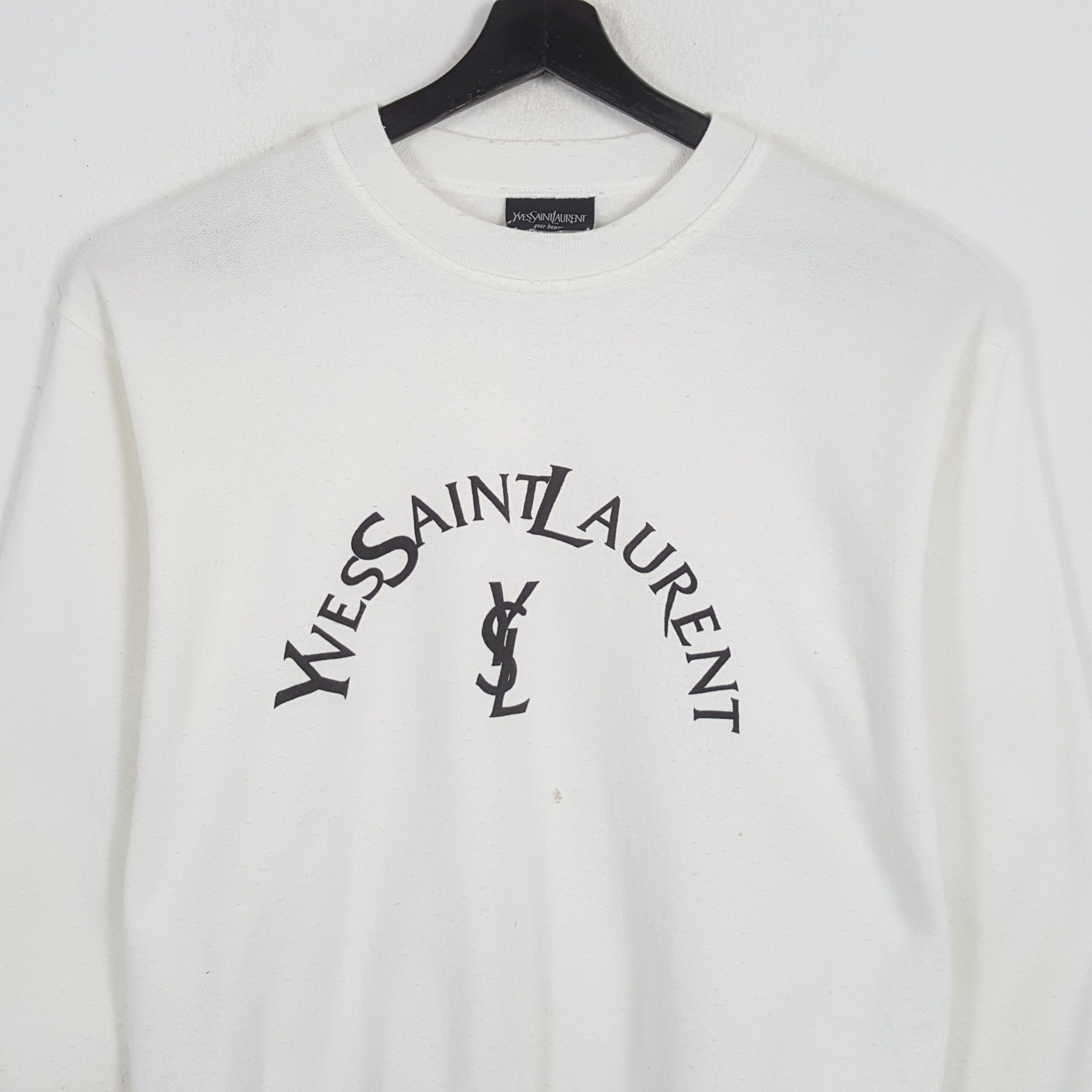 Vintage × Yves Saint Laurent YVES SAINT LAURENT Luxury Brand Fashion Style Sweatshirt Size US L / EU 52-54 / 3 - 2 Thumbnail