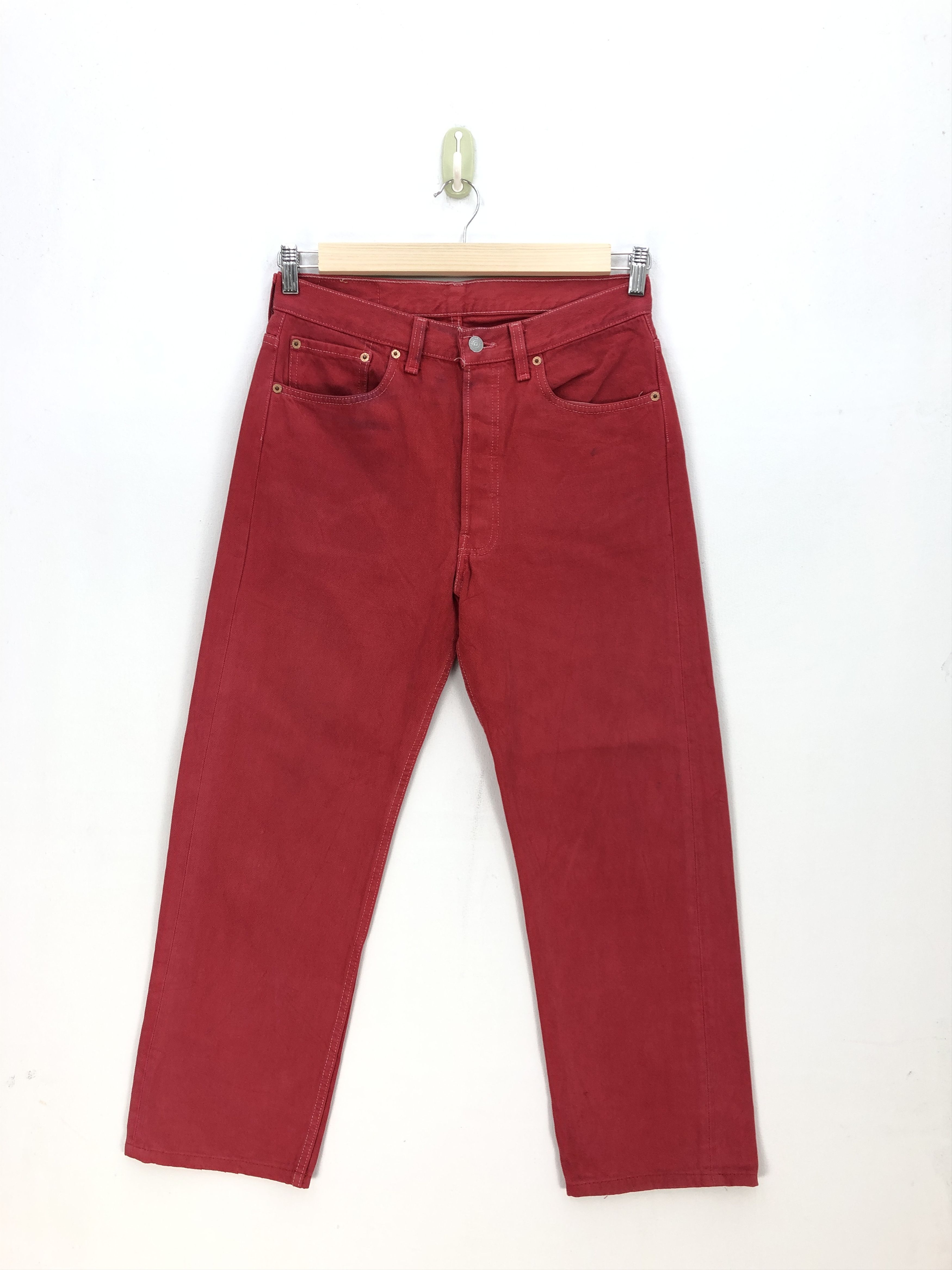 Levi's Vintage Levis 501 Jeans Red Levi's Faded Denim Size 30" / US 8 / IT 44 - 1 Thumbnail
