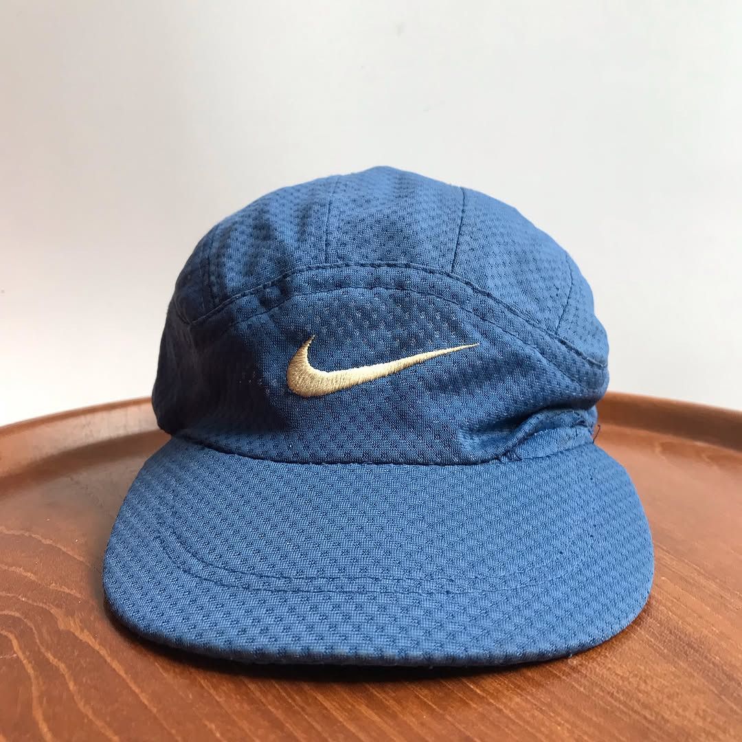 Nike × Vintage Vintage 90s Nike Tailwind Hat Light Blue Tennis Running Size ONE SIZE - 3 Thumbnail