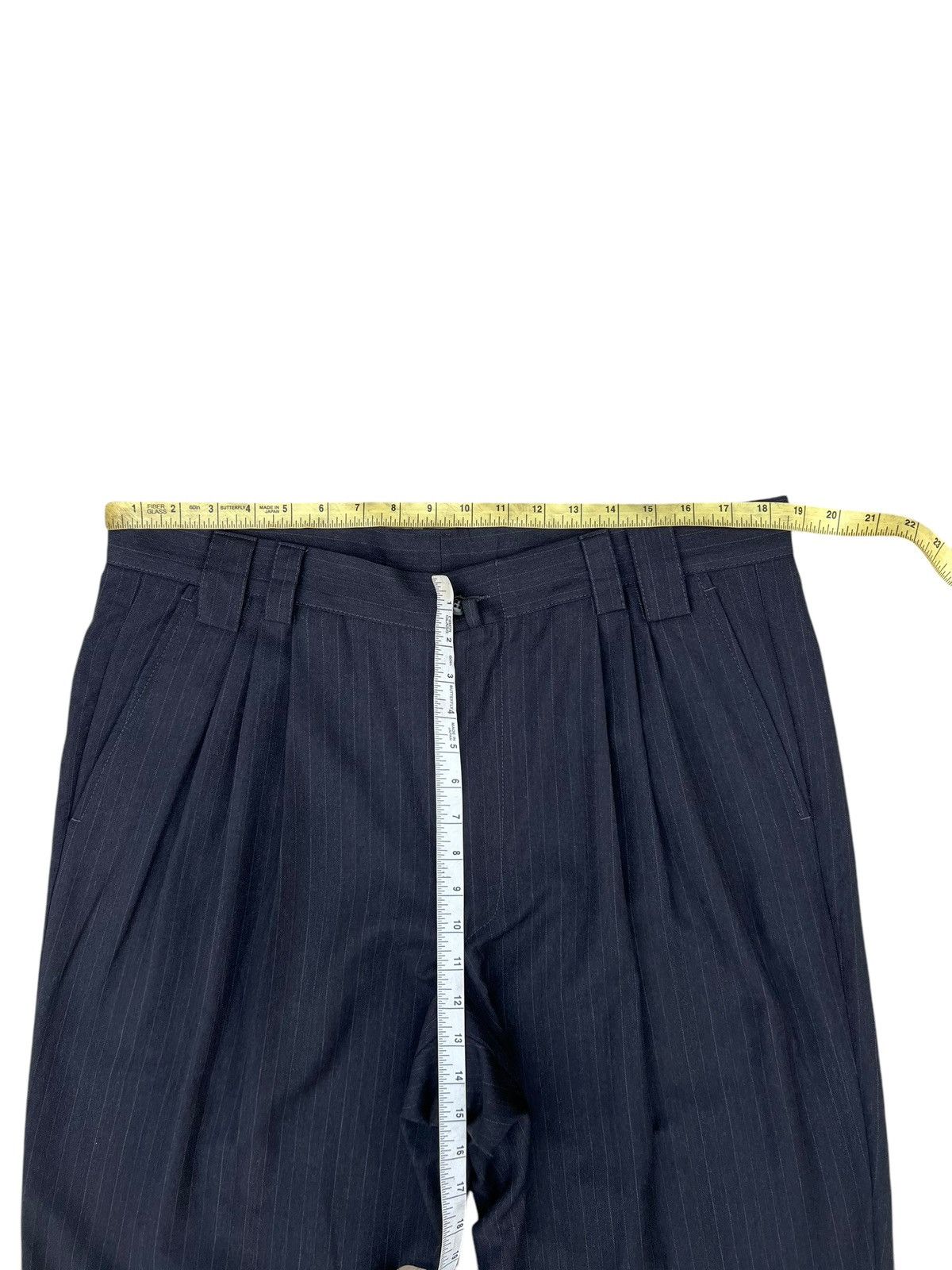Versace Archive 90s Gianni Versace Stripes Wool Baggy Trouser Pant Size US 36 / EU 52 - 4 Thumbnail