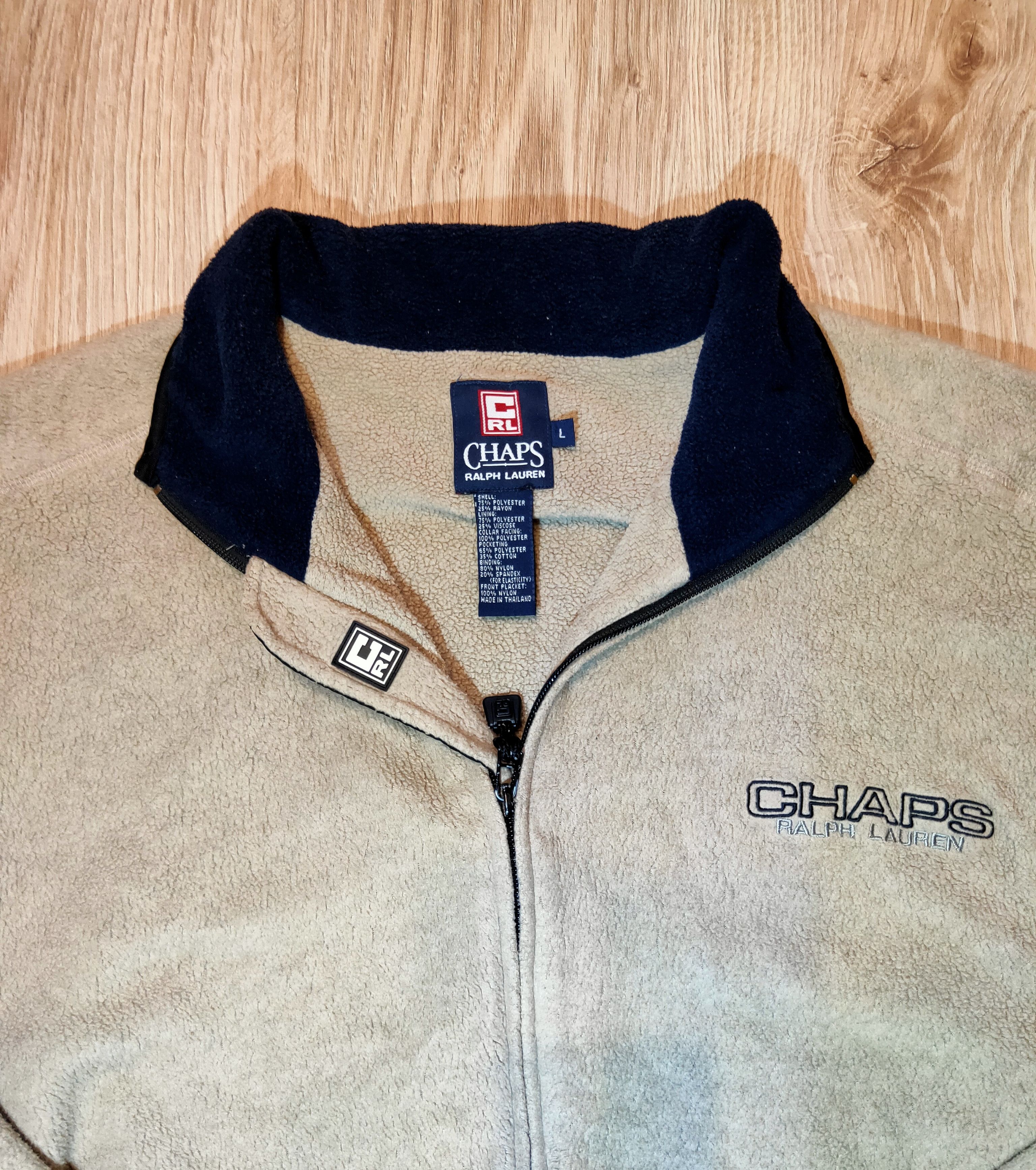 Chaps Ralph Lauren × Polo Ralph Lauren × Vintage 90s Vintage Chaps Ralph Lauren Teddy fleece Size US L / EU 52-54 / 3 - 4 Thumbnail