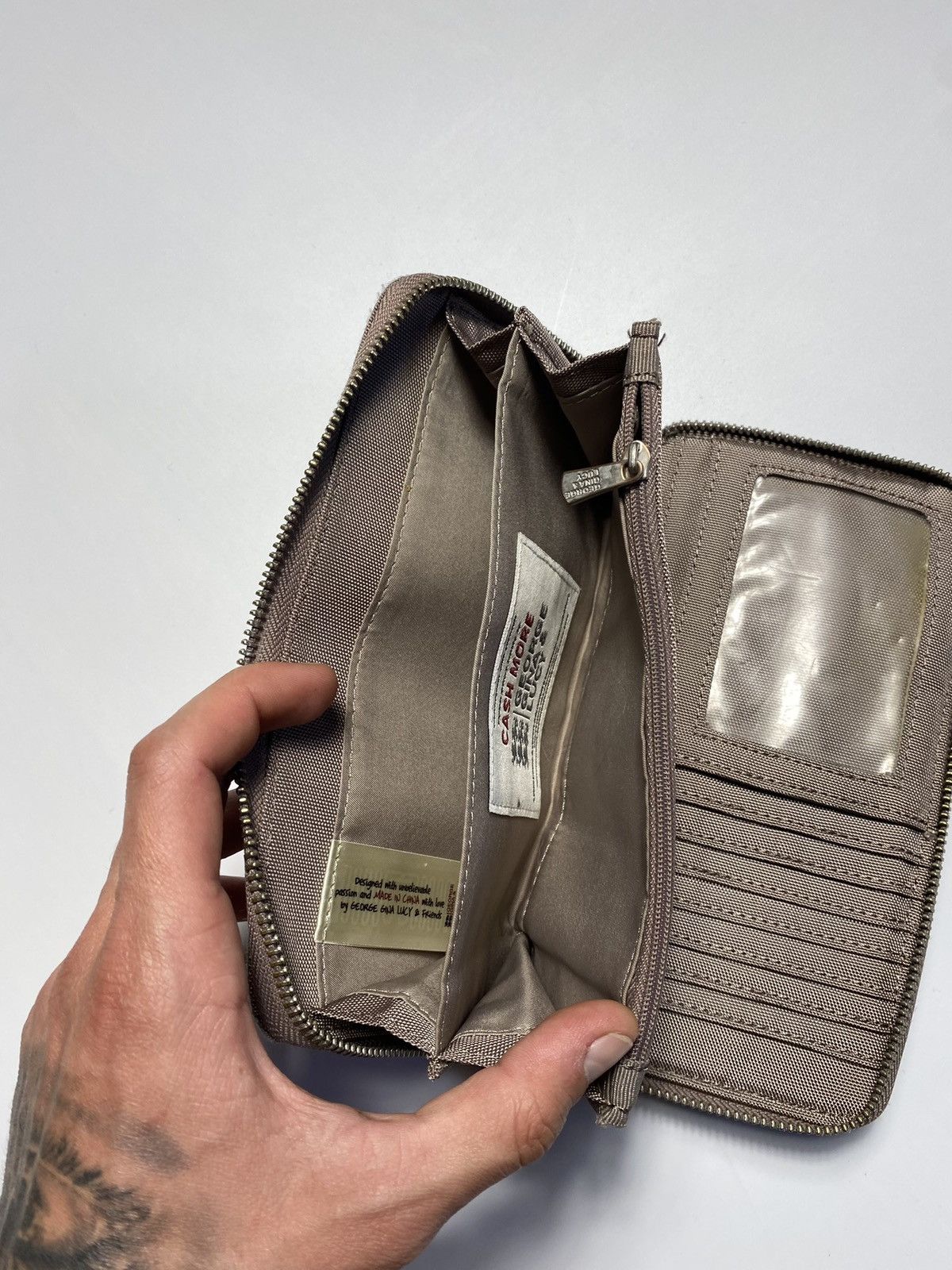 Vintage GGL George Gina & Lucy light brown zip around wallet Size ONE SIZE - 14 Thumbnail
