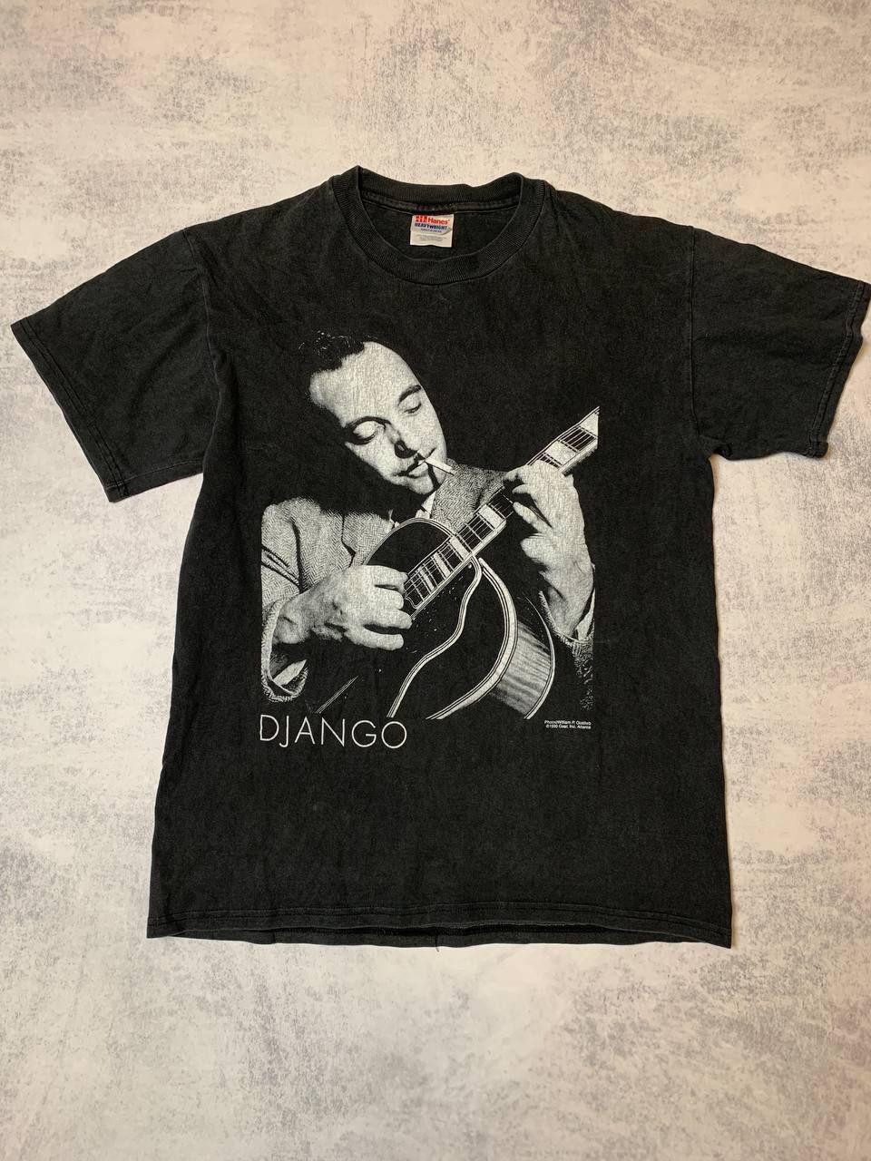 Pre-owned Vintage Django  1990 Merch Tee In Faded Black