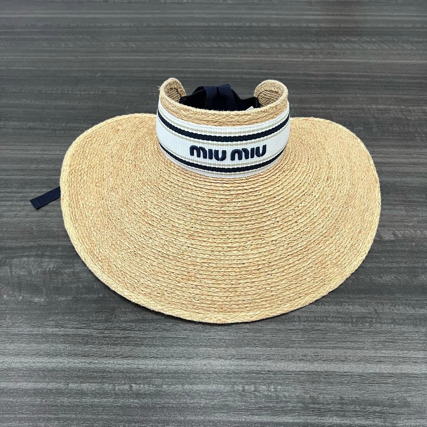 Miu Miu Miumiu Beige Straw Sun Hat S. Size ONE SIZE - 1 Thumbnail