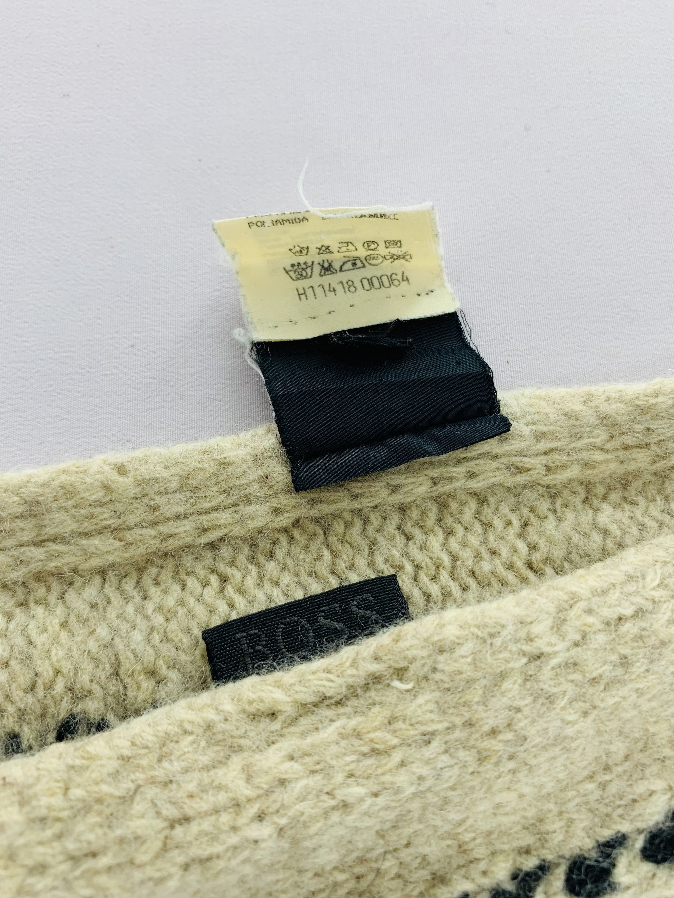 Hugo Boss Boss Hugo Boss Scarf Wool Muffler Neck Wrap BL5206 Size ONE SIZE - 3 Thumbnail