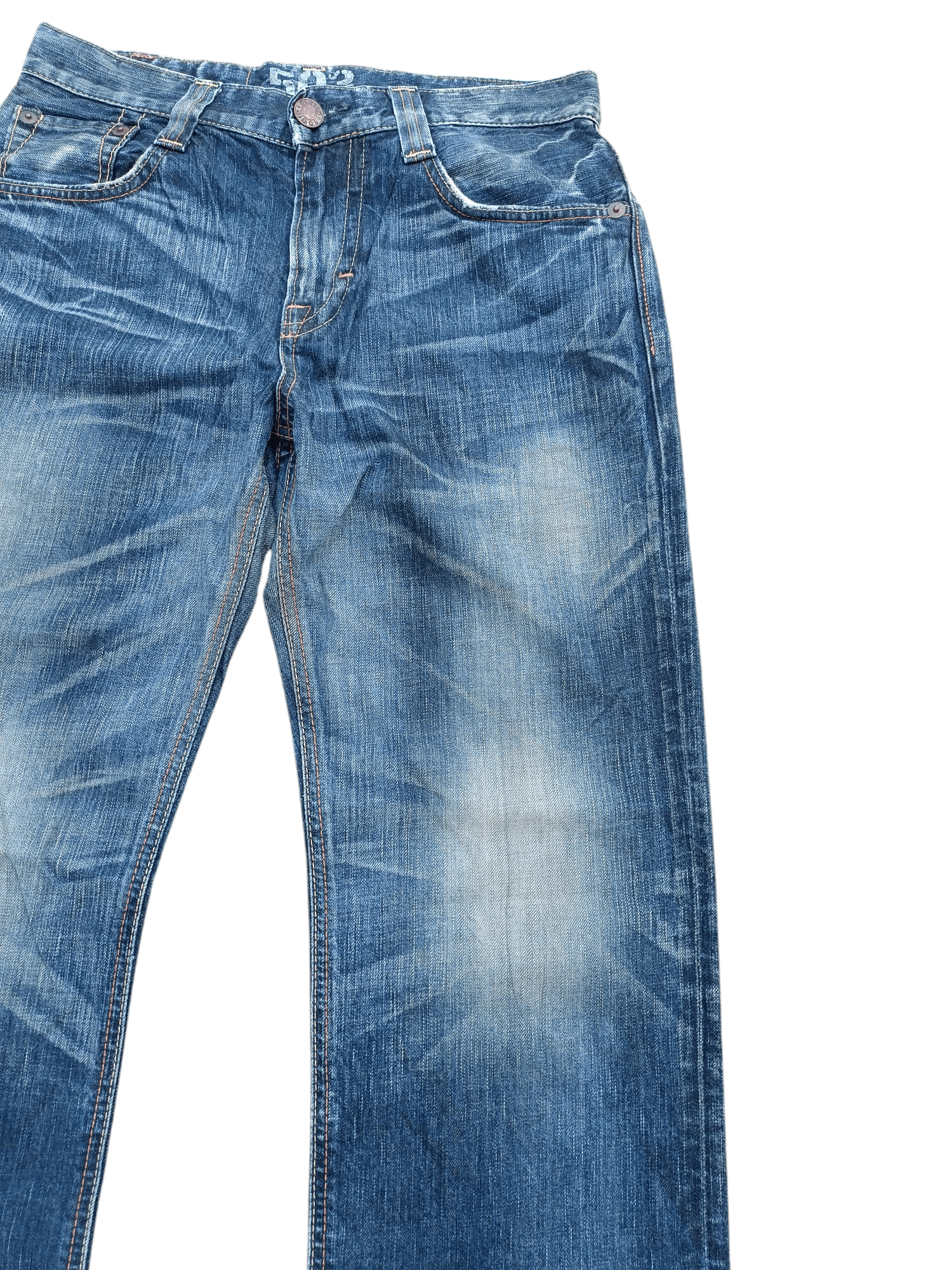 Edwin × Japanese Brand Vintage Edwin 503 Bootcut Whiskers Faded Denim Size US 30 / EU 46 - 7 Thumbnail