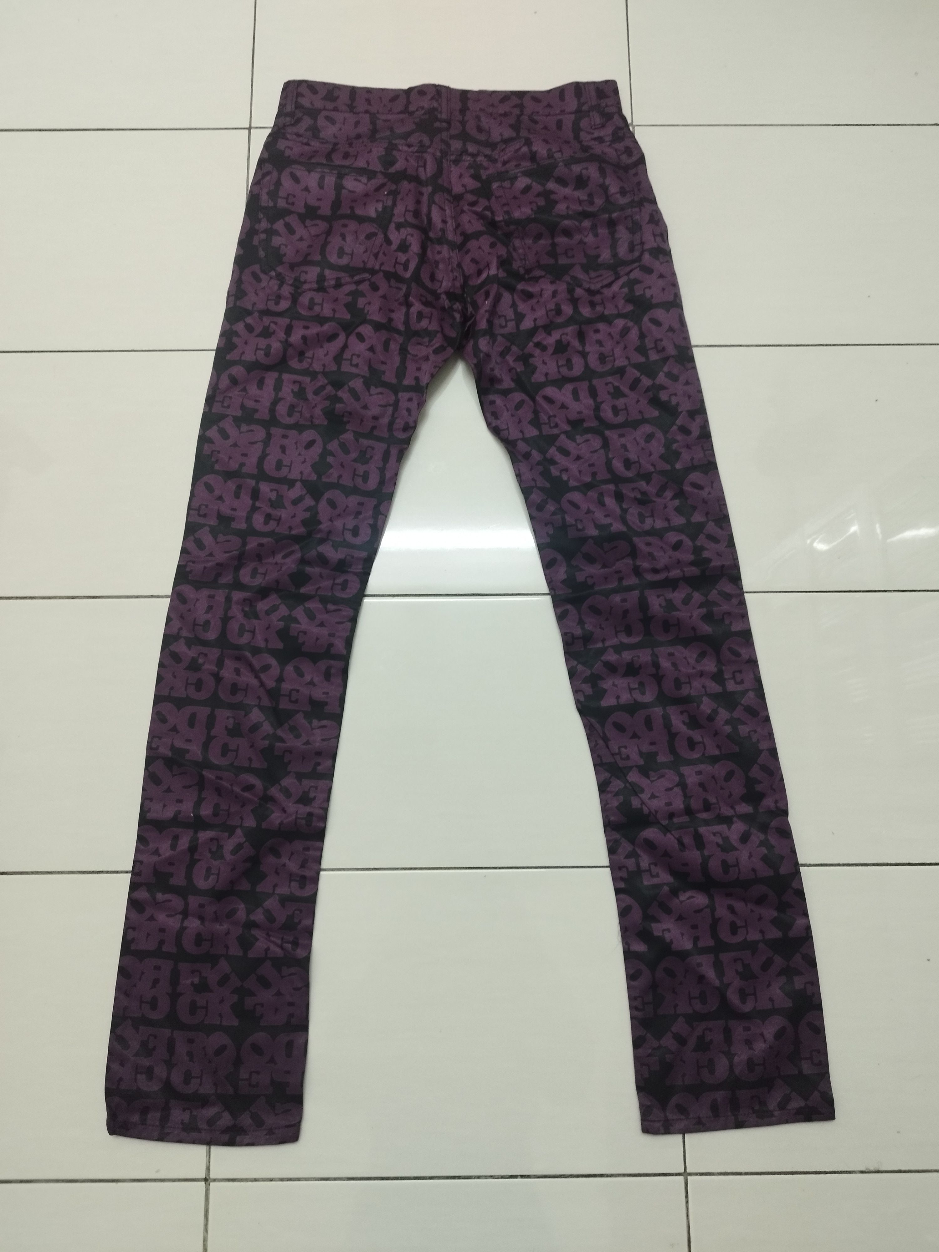 Hysteric Glamour × If Six Was Nine × Japanese Brand 00's Hysteric Glamour "Fuck Rock " Pants Size US 28 / EU 44 - 6 Thumbnail