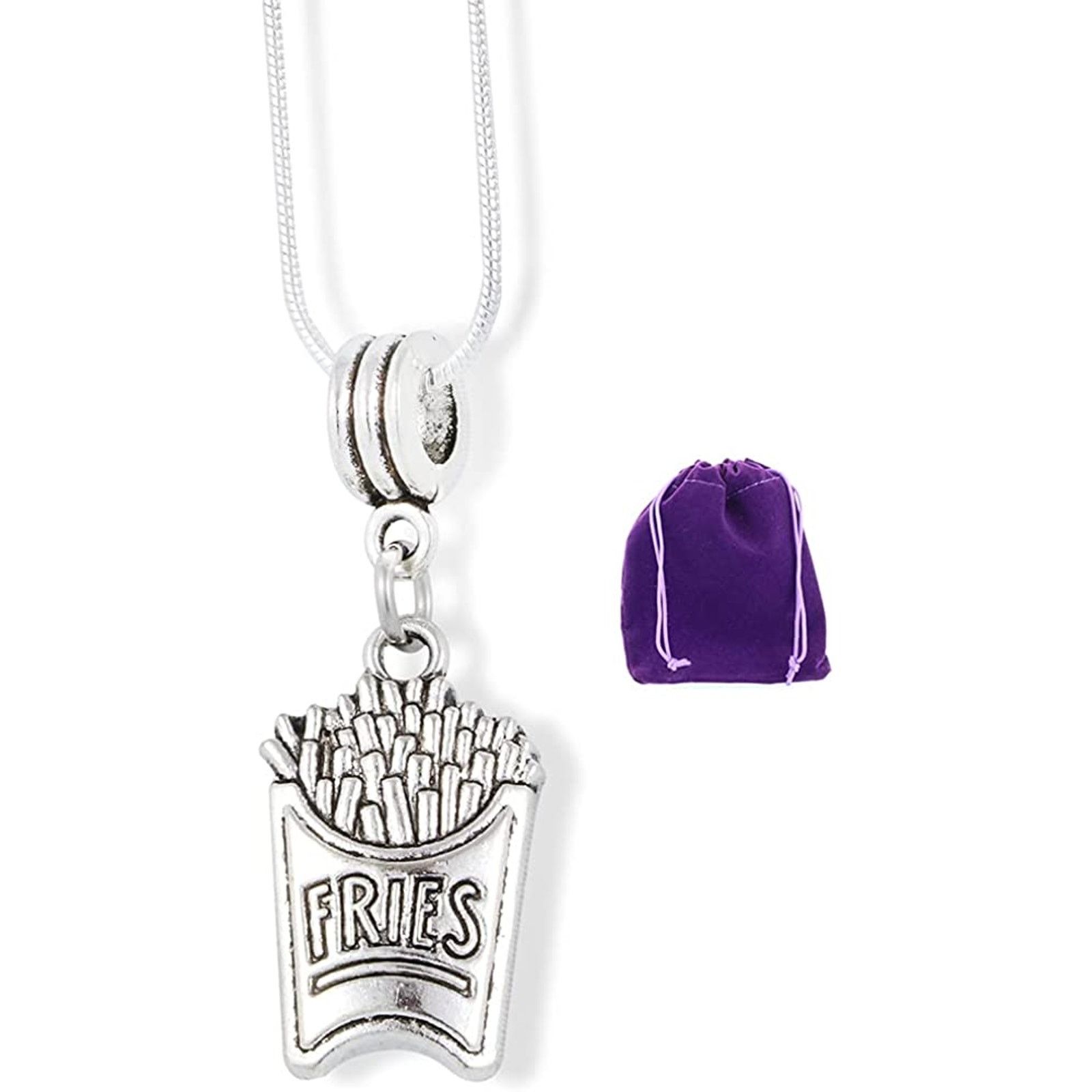 & Other Stories French Fry Necklace - Junk Food Charm Pendant Size ONE SIZE - 1 Thumbnail