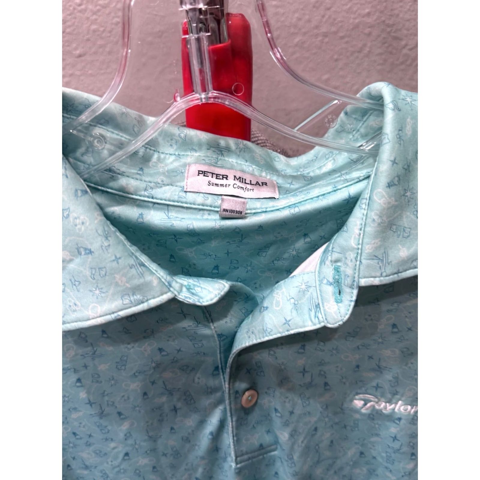 Peter Millar Peter Millar Polo Shirt Tailormade Summer Comfort Boat Artwork Large L Multicolor Mens Shirt Size US L / EU 52-54 / 3 - 5 Thumbnail