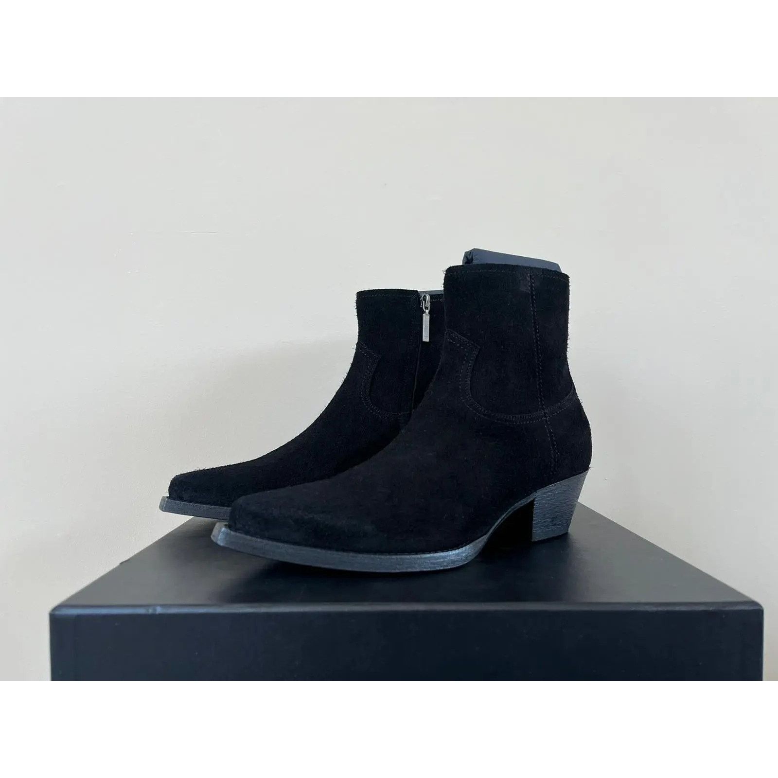 Saint Laurent Paris o1rshd1 Lukas 40 Boots in Crosta Wool in Black Size US 11 / EU 44 - 6 Thumbnail