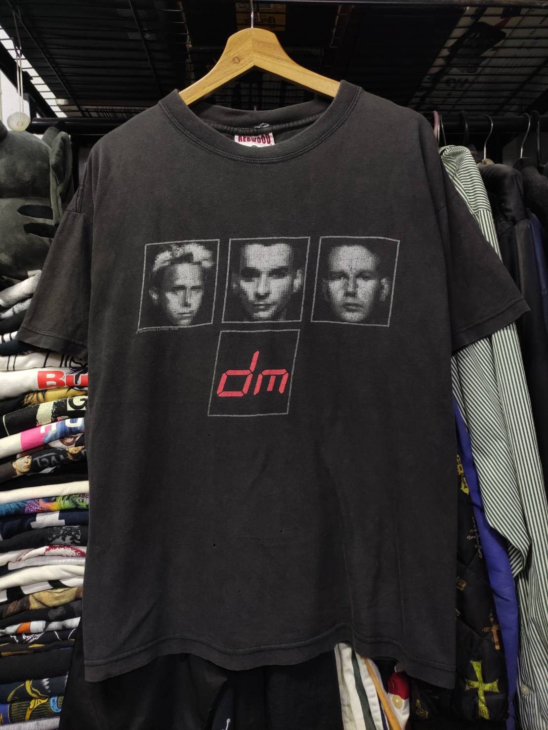 Band Tees Vtg 90's Depeche Mode " The Singles Tour " Promo T-Shirt Size US L / EU 52-54 / 3 - 3 Thumbnail