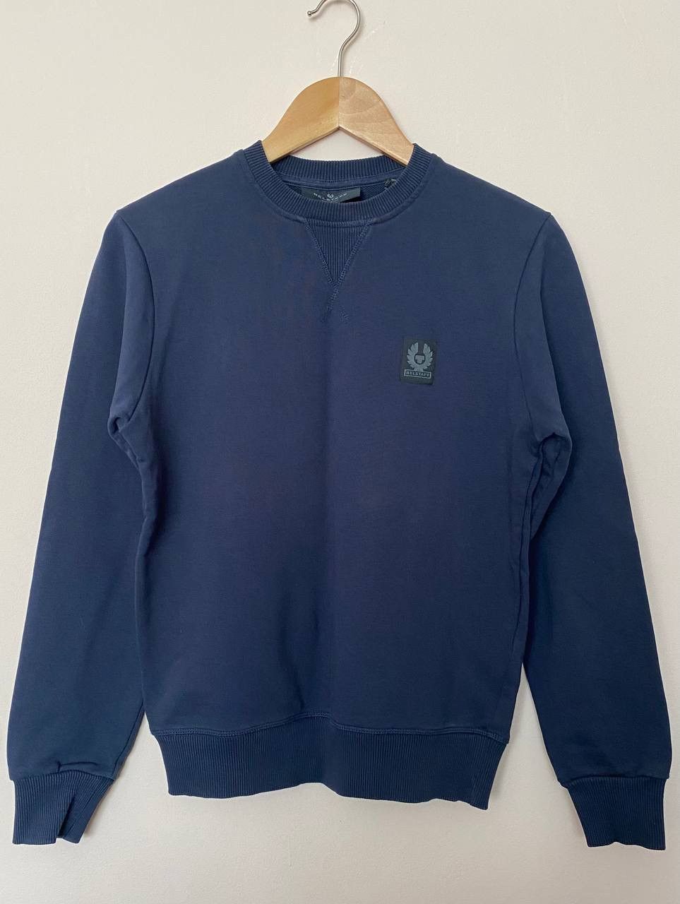 Belstaff Belstaff Men's Patch Crew Sweater Size XS Blue Sweatshirt Size US XS / EU 42 / 0 - 1 Thumbnail