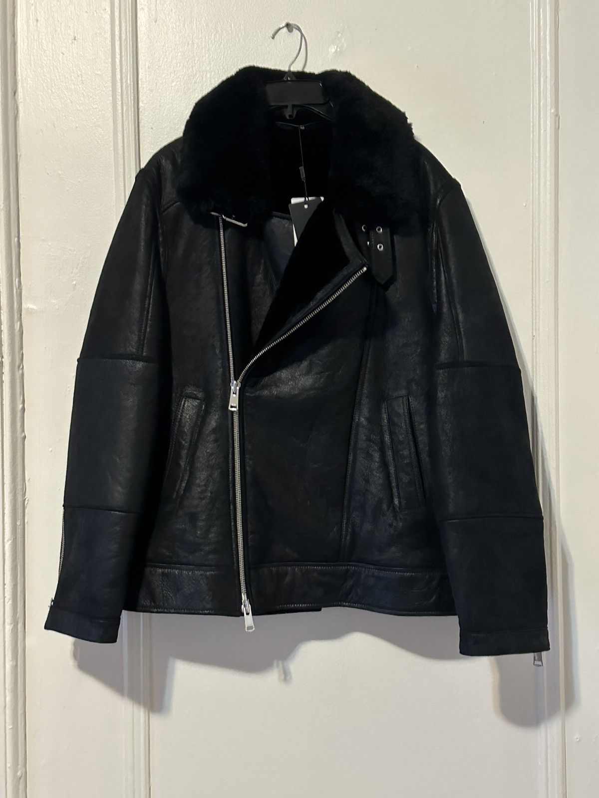 Reiss NWT men's leather Jacket Size US L / EU 52-54 / 3 - 1 Thumbnail