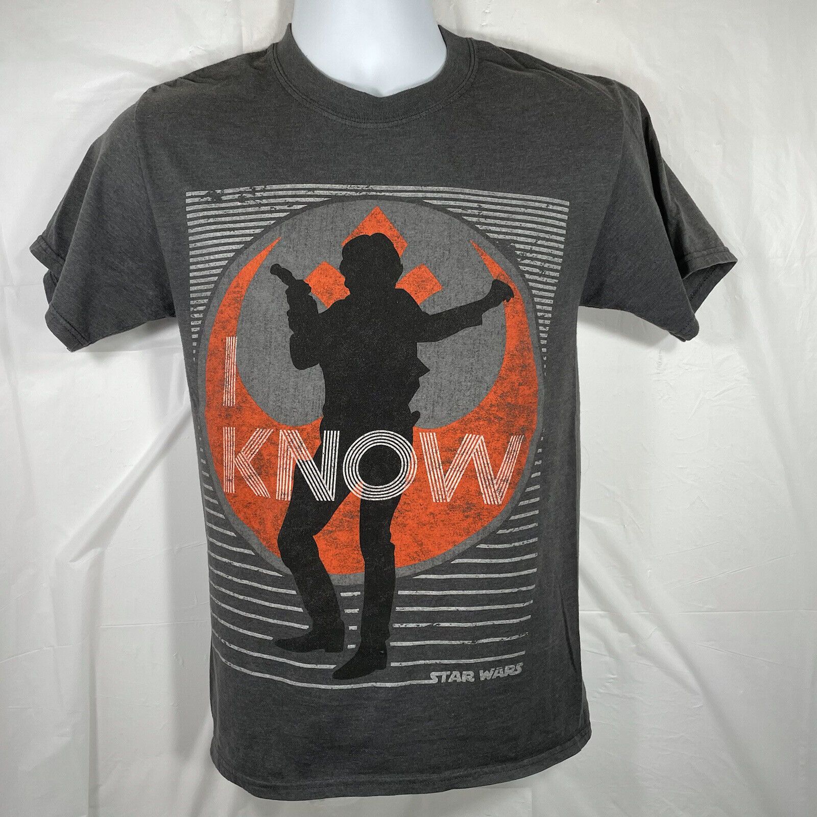 Disney Disney Parks Star Wars Han Solo 'I Know' Gray Graphic Tee Size US S / EU 44-46 / 1 - 1 Thumbnail