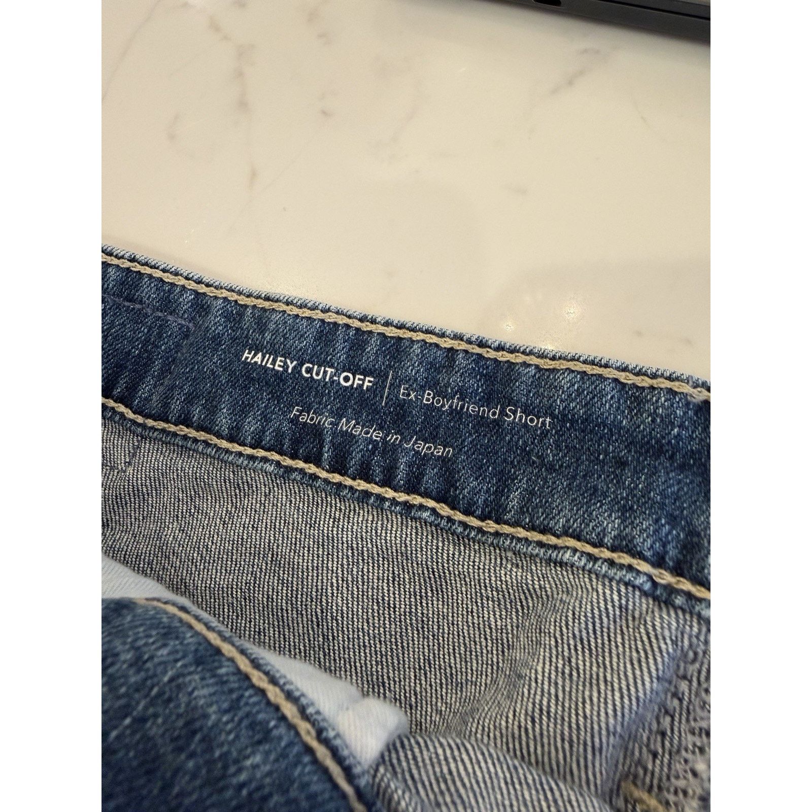AG Adriano Goldschmied AG Hailey CutOff ExBoyfriend Jean Jorts Made In Japan Size 29" - 7 Thumbnail